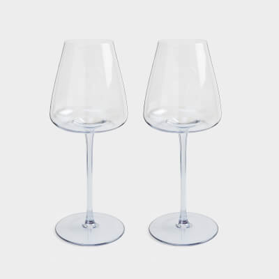Drinking glass, 480 ml, 2 pcs, glass, blue gradient, Sorento color ,image-0