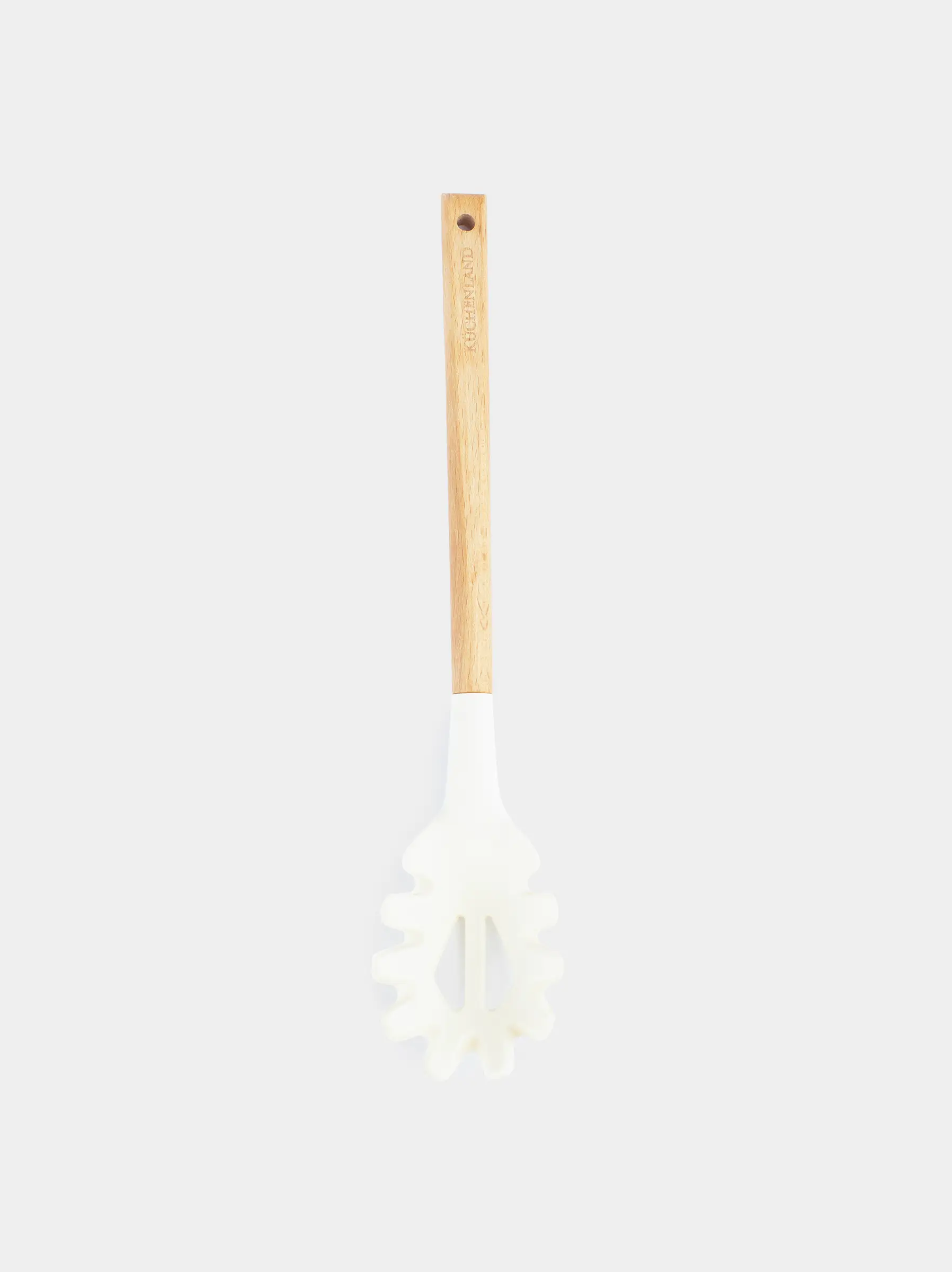 Spaghetti spoon, 32 cm, silicone / wood, beige, Provence