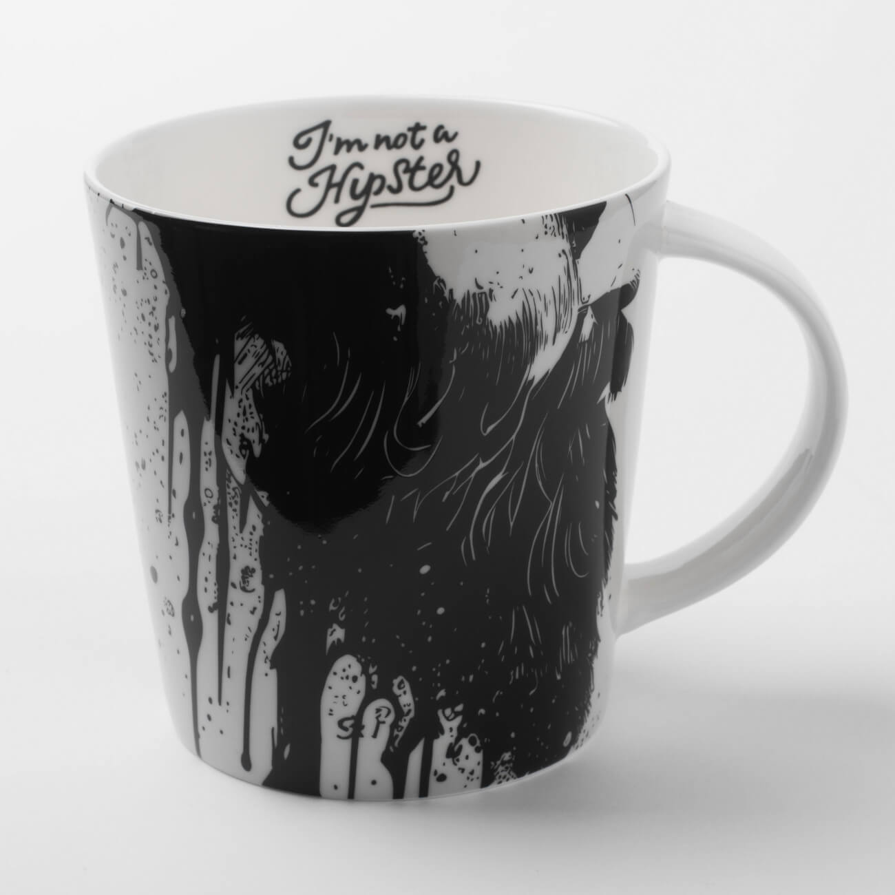 Mug, 450 ml, porcelain F, white, Beard, Brutal изображение № 1