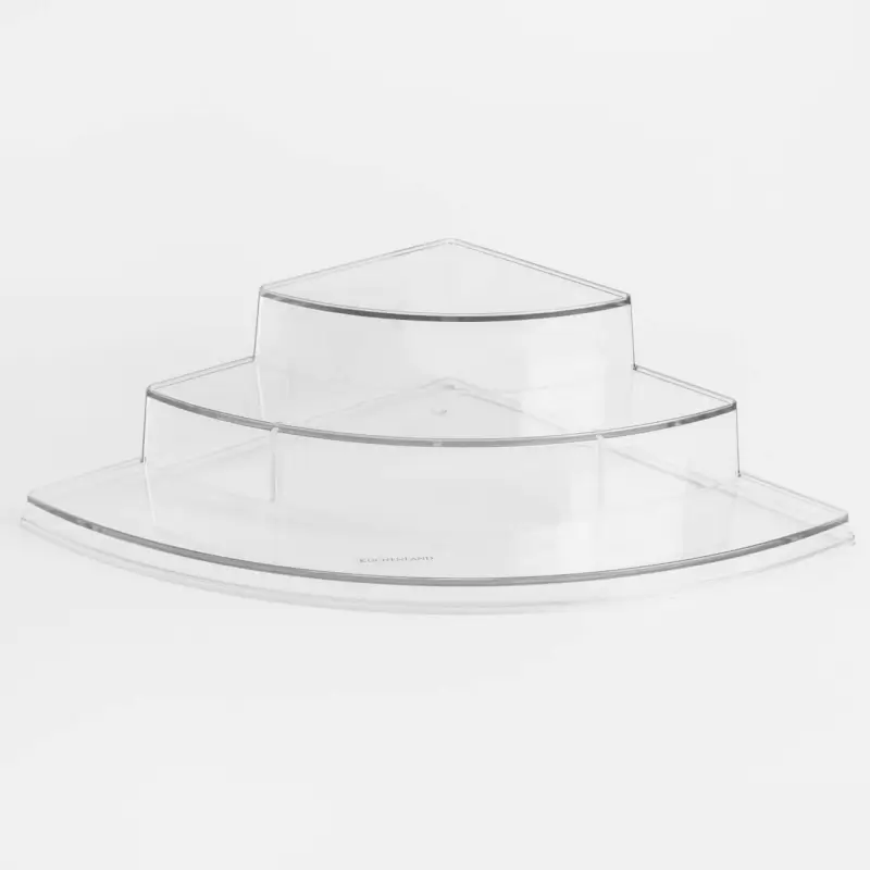 Cabinet organizer shelf, 37x26 cm, 3 levels, corner, plastic, Basic