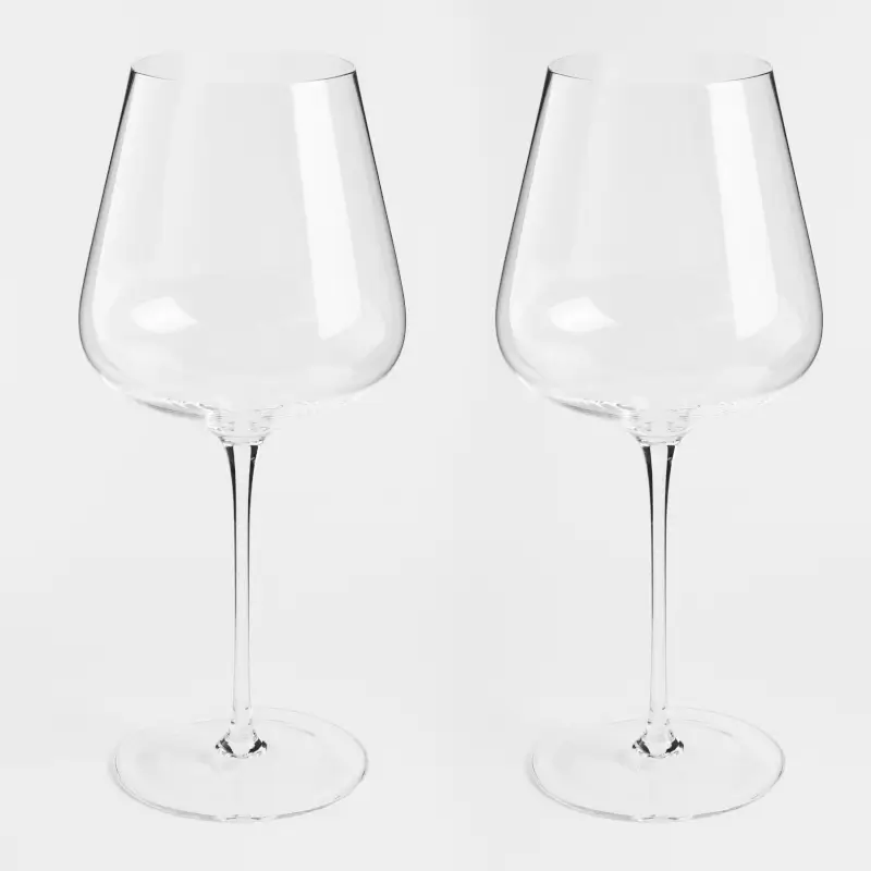 Red wine glass, 650 ml, 2 pcs, crystal glass, Ferentino ,image-0