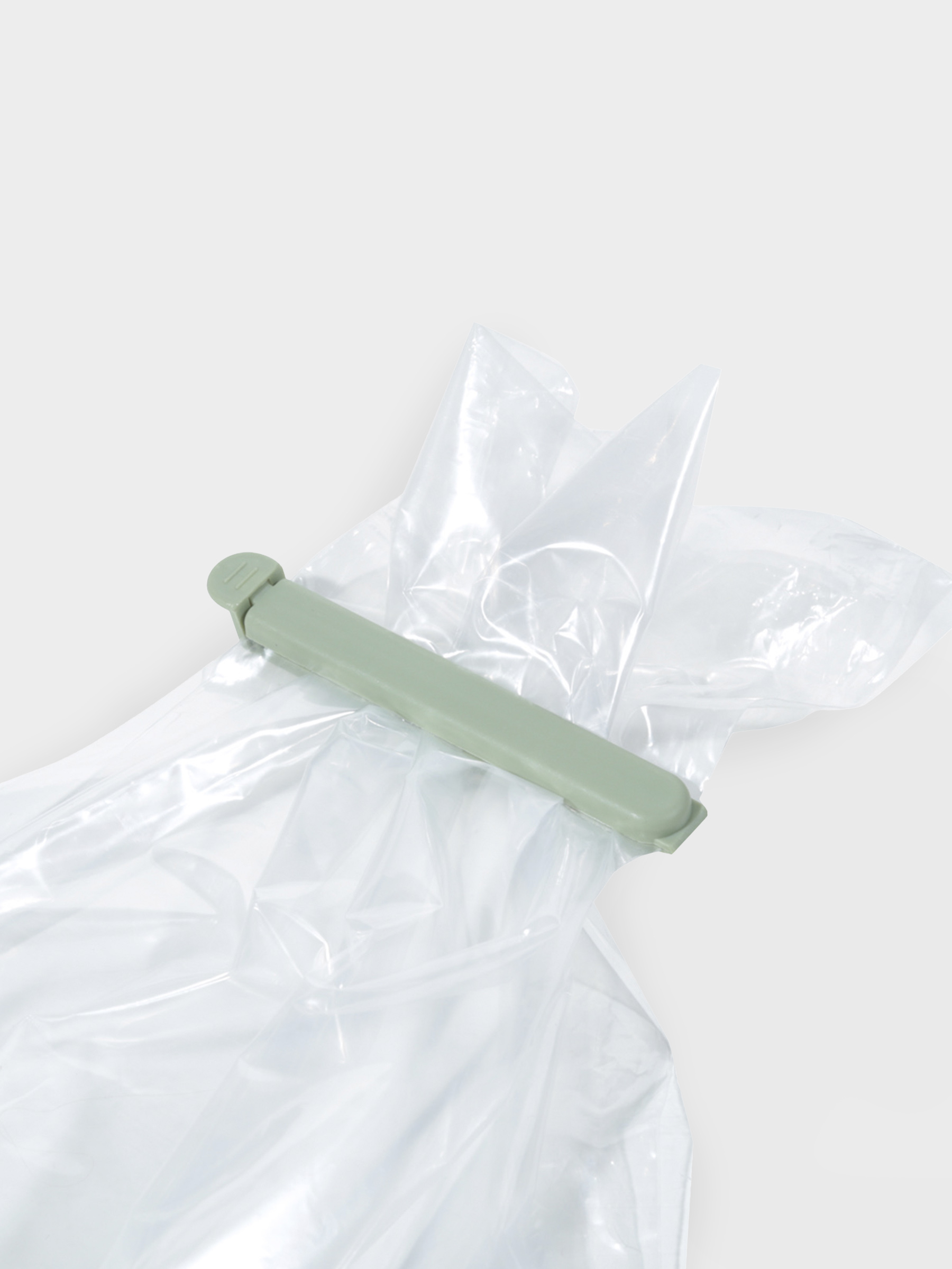 Bag clip set, 20 pcs, Plastic, White / Grey / Green, Assist, image-1