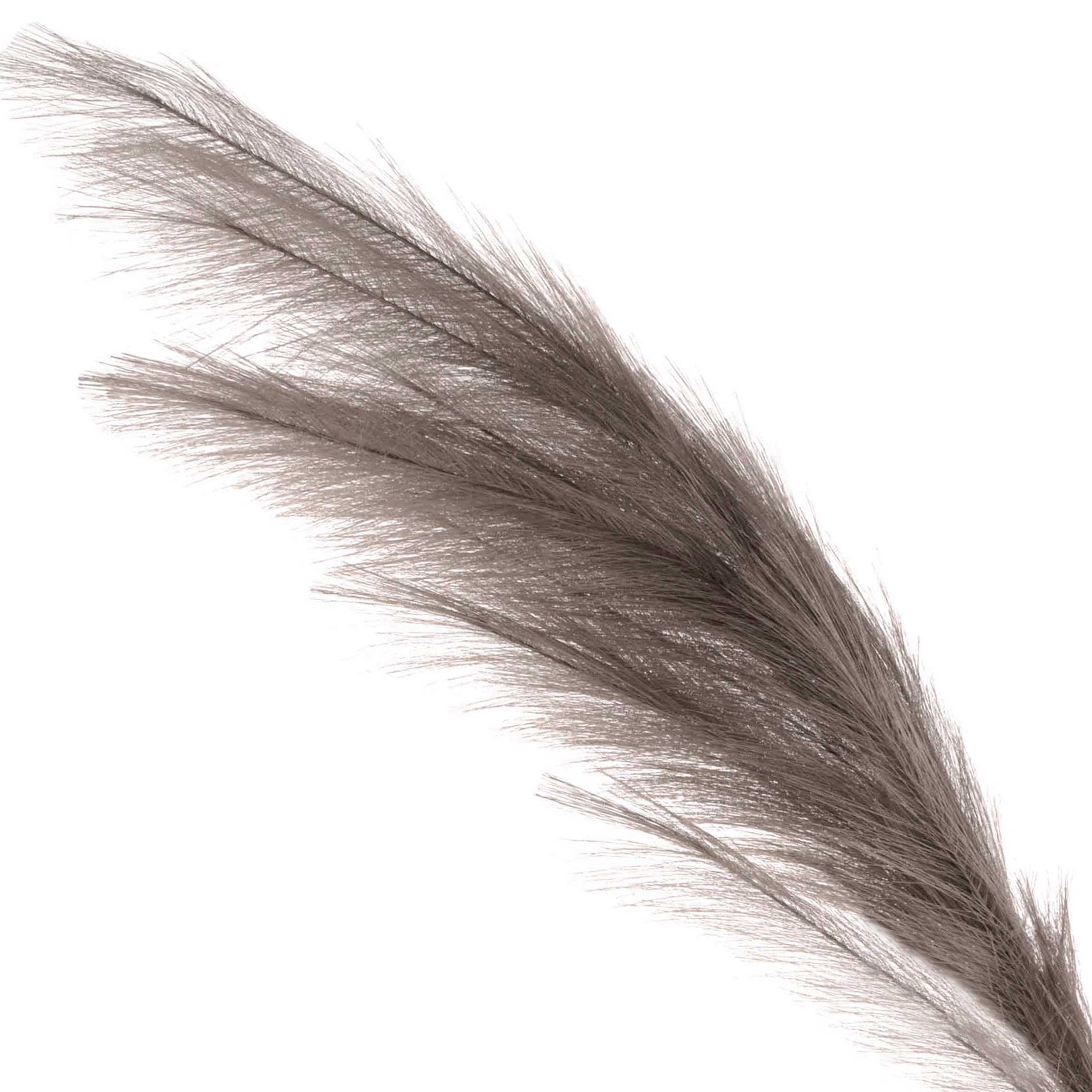 Decorative branch, 1,1 m, polyester, gray, Reed, Pampas
