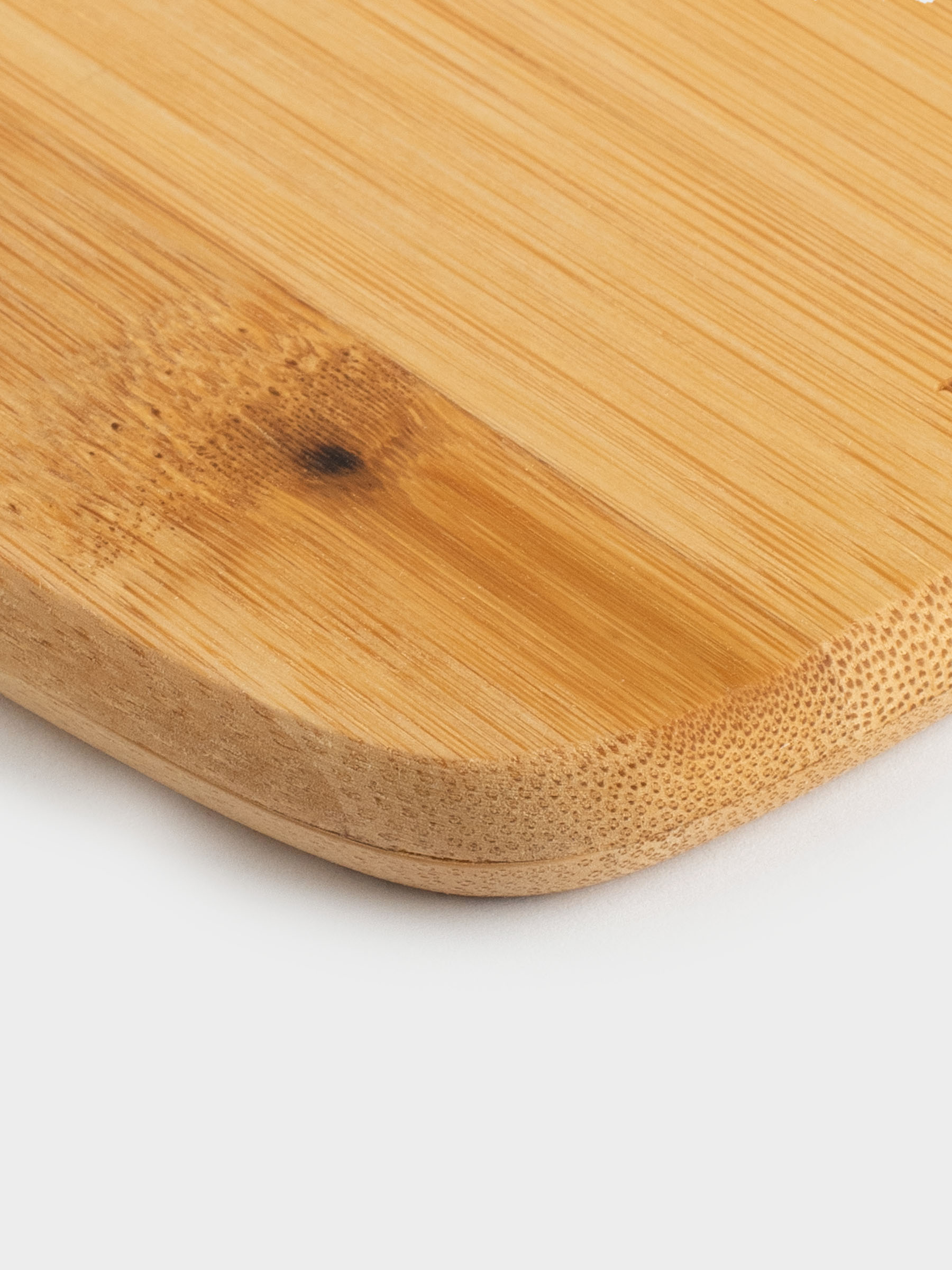 Cutting board, 20х15 cm, rectangular, rounded, bamboo, Bamboo, image-6
