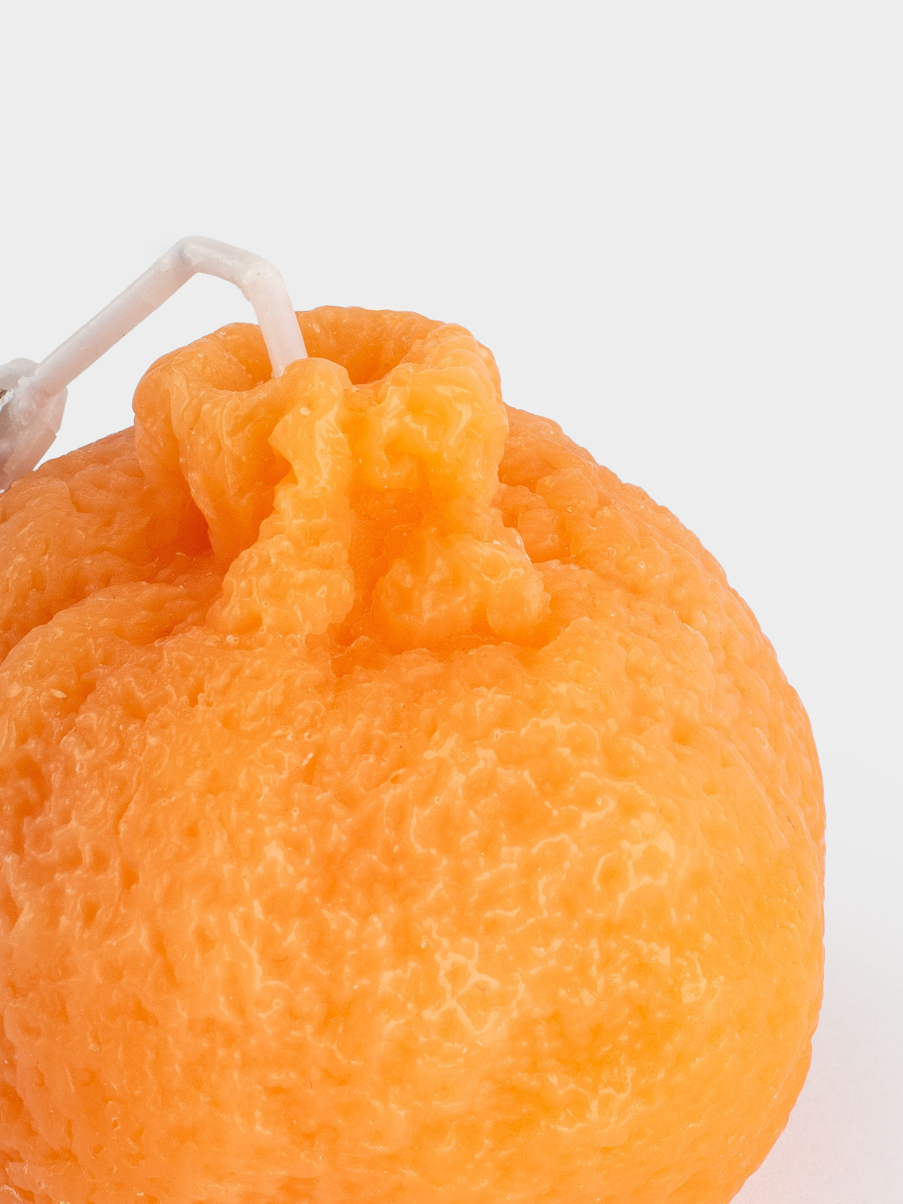 Candle, 6x6 cm, orange, Tangerine, Fruit shape, image-1