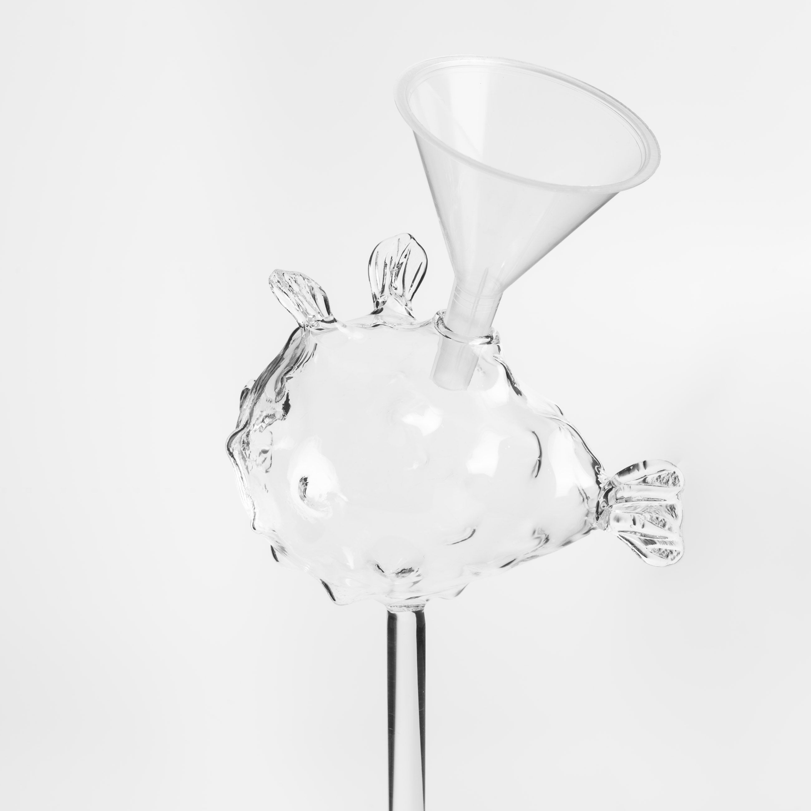 Glass, 210 ml, with tube, glass, Puffer fish, Deep sea, image-3