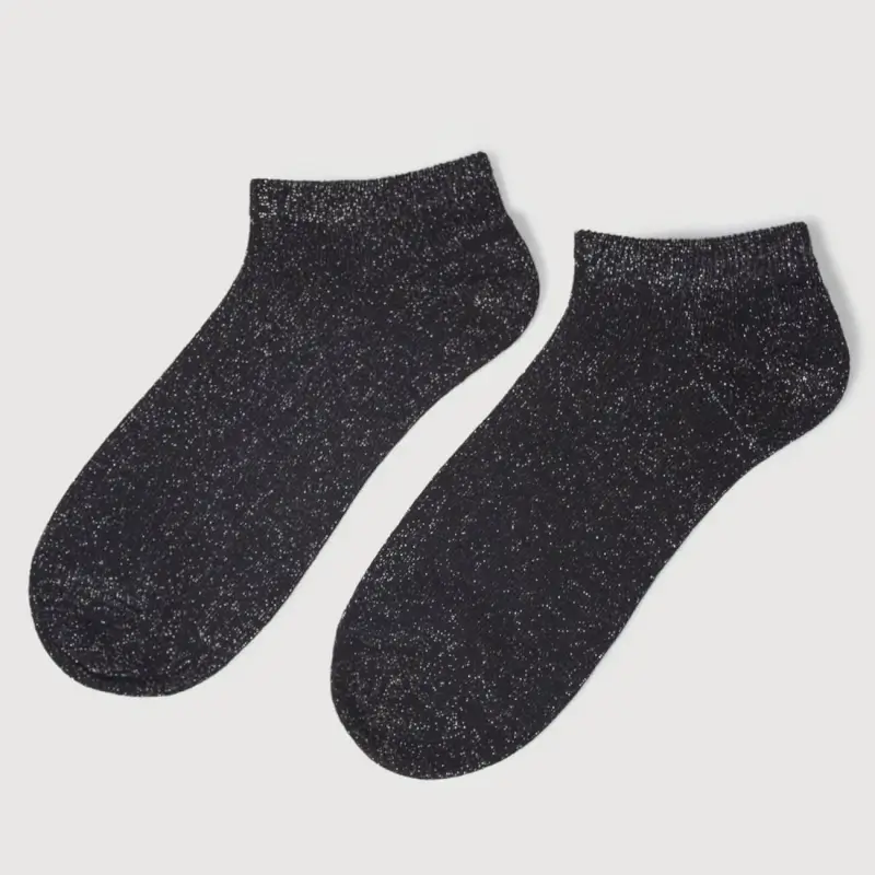 Women's socks, p. 36-38, cotton / polyester, black, Glint