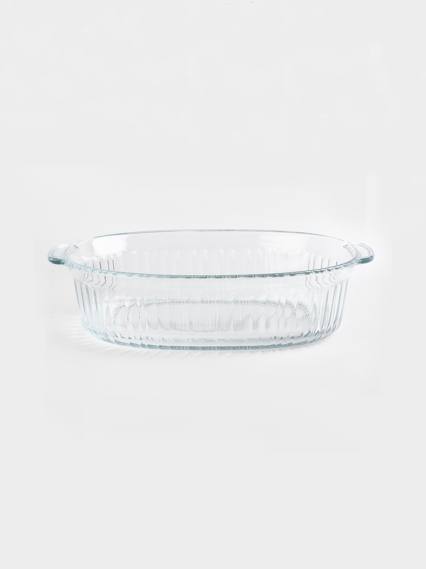Baking dish, 27x19 cm, 1.8 L, with lid, glass T, Oval, Cook ribbed, image-4