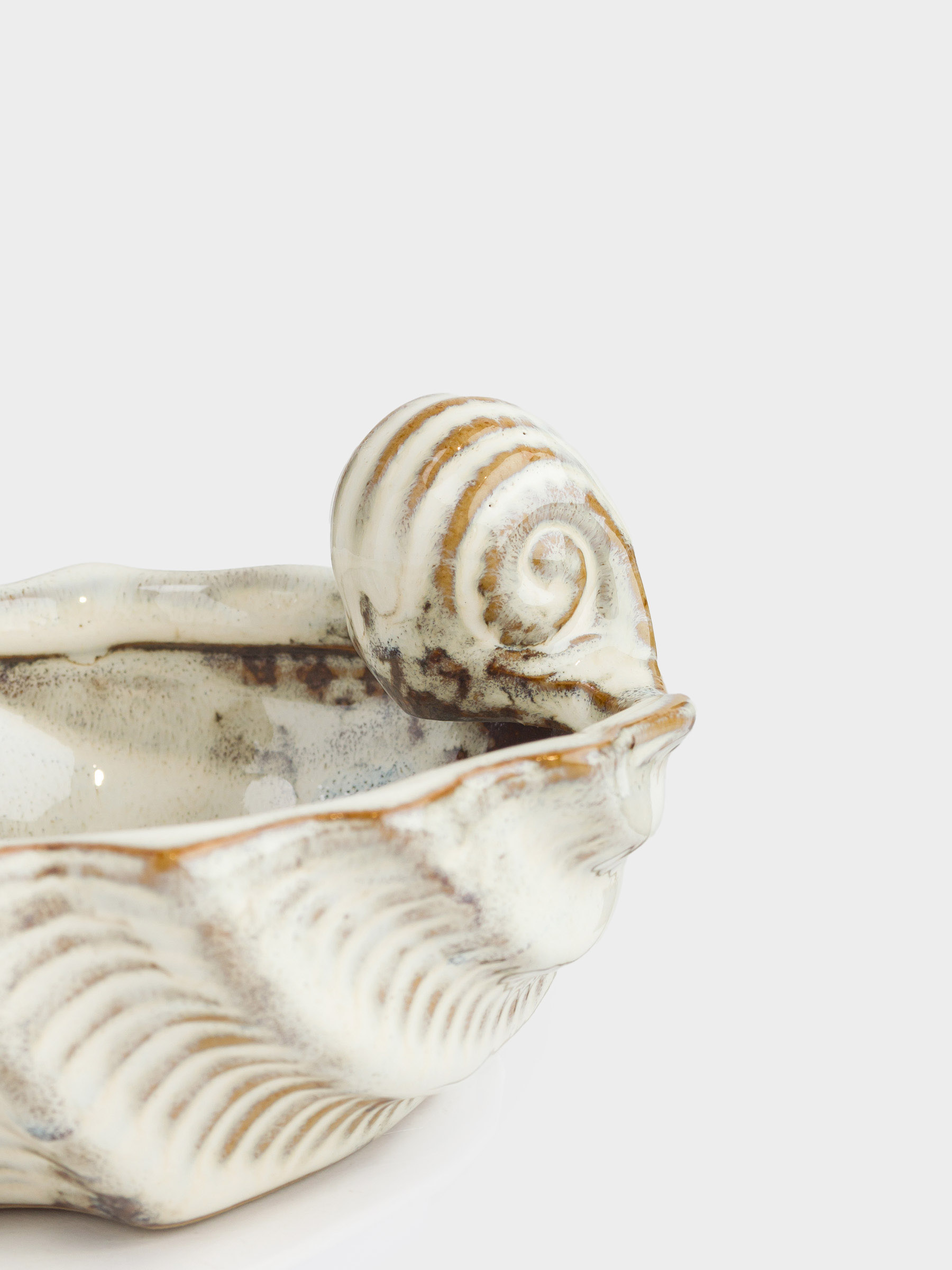 Bowl, 13x8 cm, porcelain P, beige-brown, Seashell, Seaside, image-4