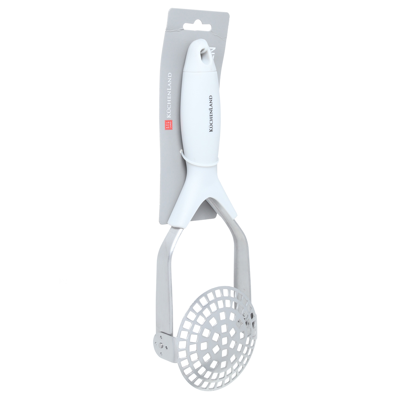 Puree press, 29 cm, folding, steel / plastic, grey, Soft kitchen