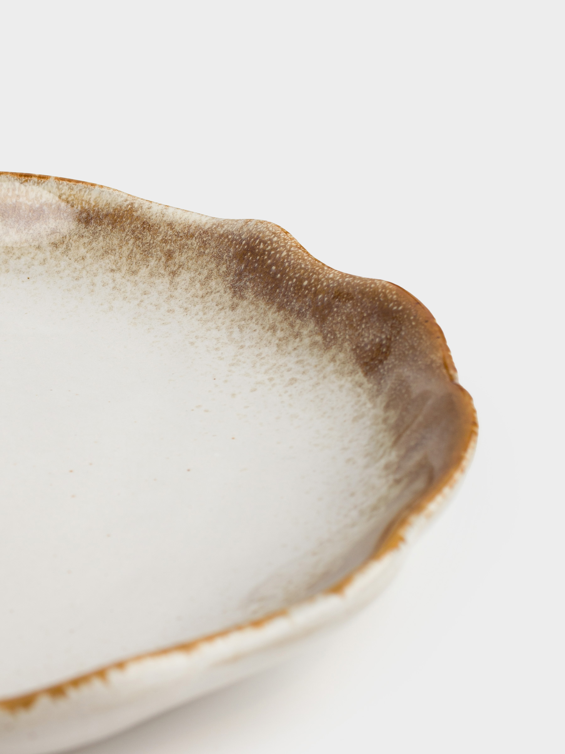 Decorative dish, 23x16 cm, ceramic, beige-brown, Oyster, Seaside, image-7