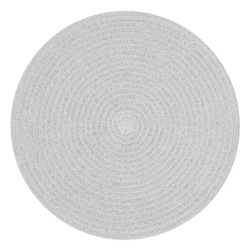 Napkin for appliances, 38 cm, Chenille, round, gray, Chenill ,image-0