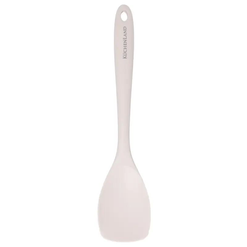 Serving spoon, 28 cm, silicone / nylon, beige, Benefit ,image-0