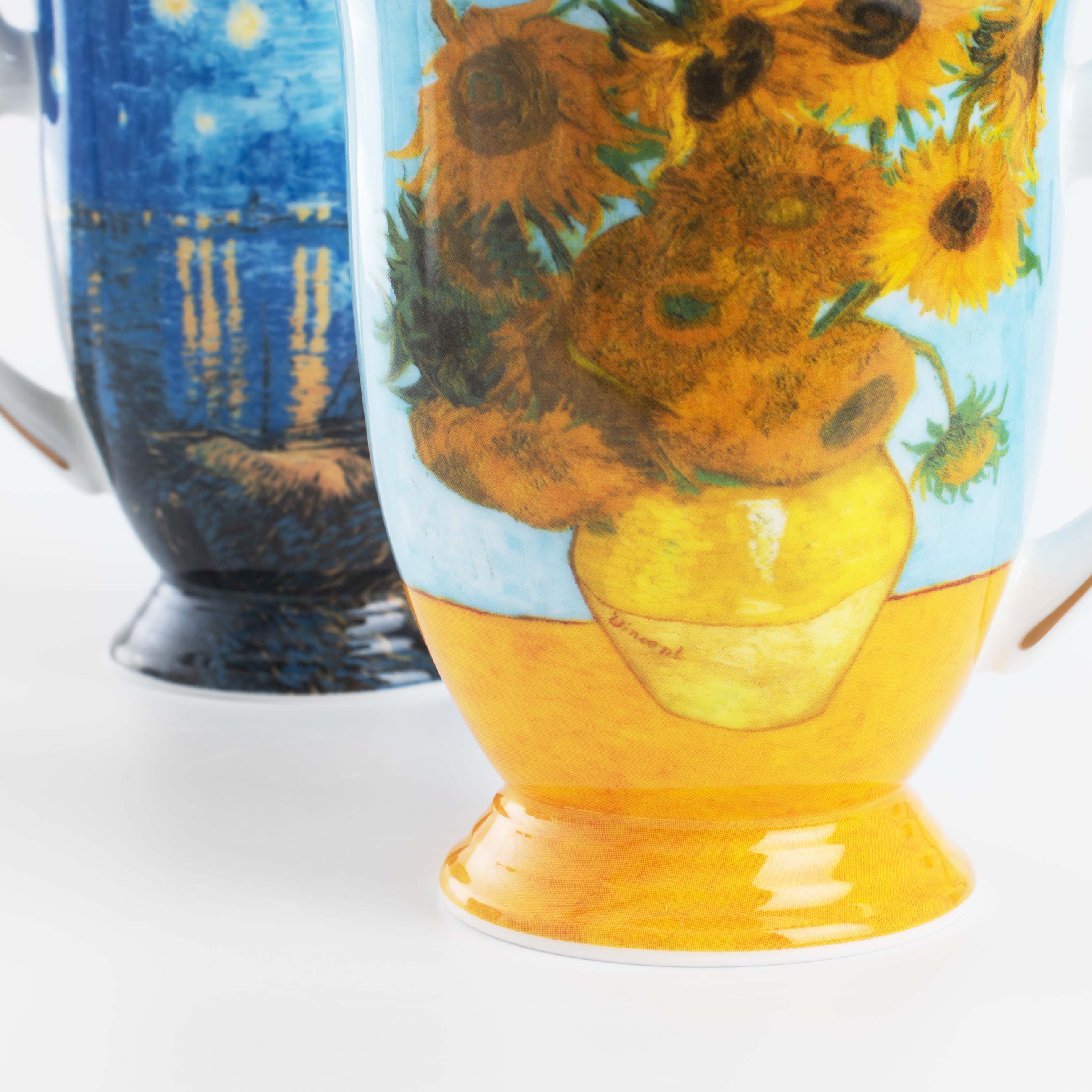 Mug, 280 ml, 2 pcs, porcelain F, Van Gogh, Art