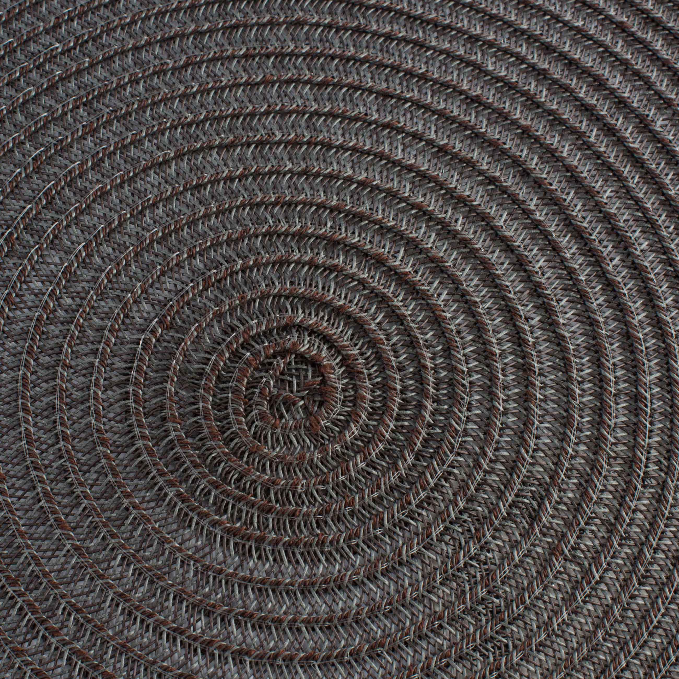 Placemat, 38 cm, polypropylene/PET, Round, Graphite, Basic