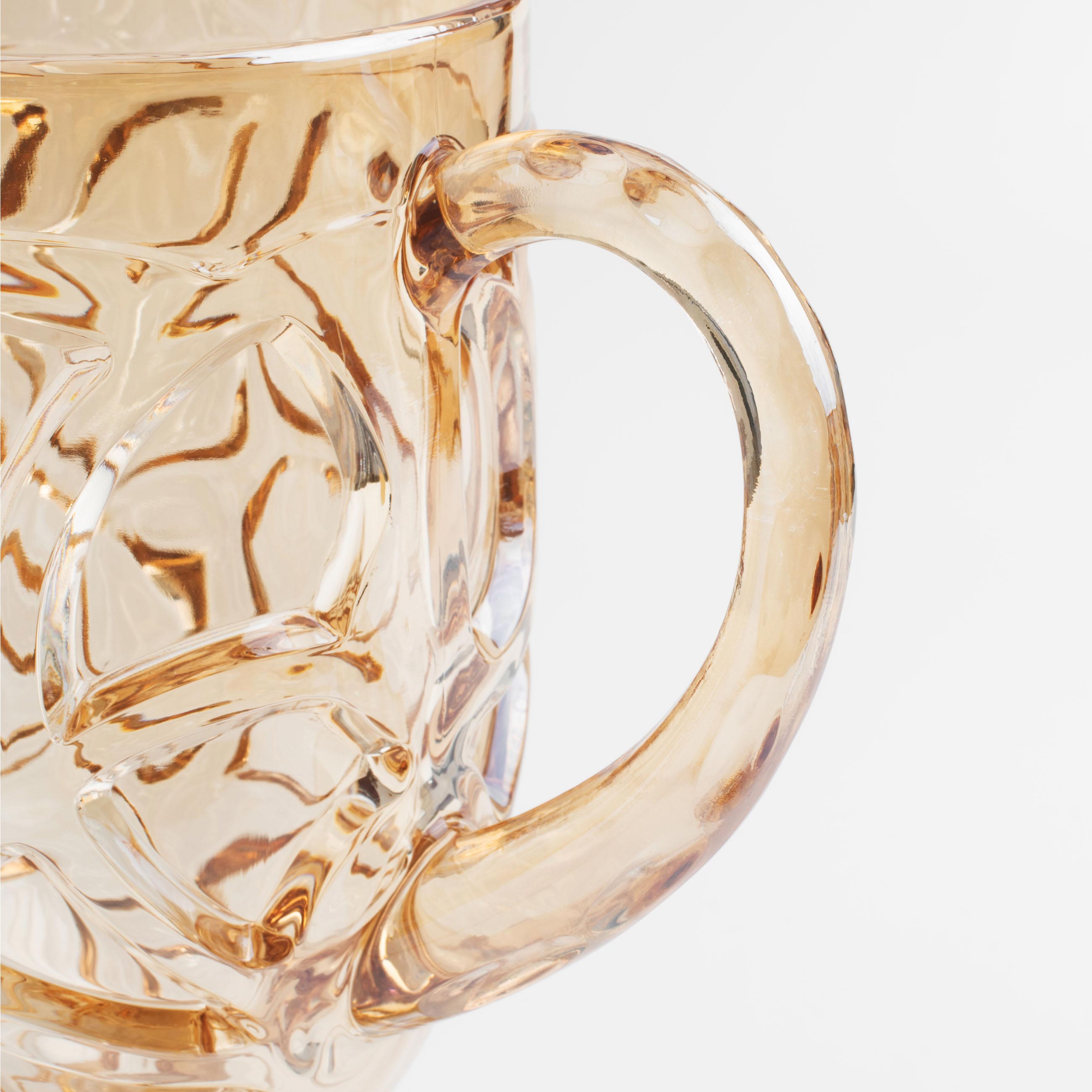 Jug, 1 l, glass R, amber, Patterns, Gala