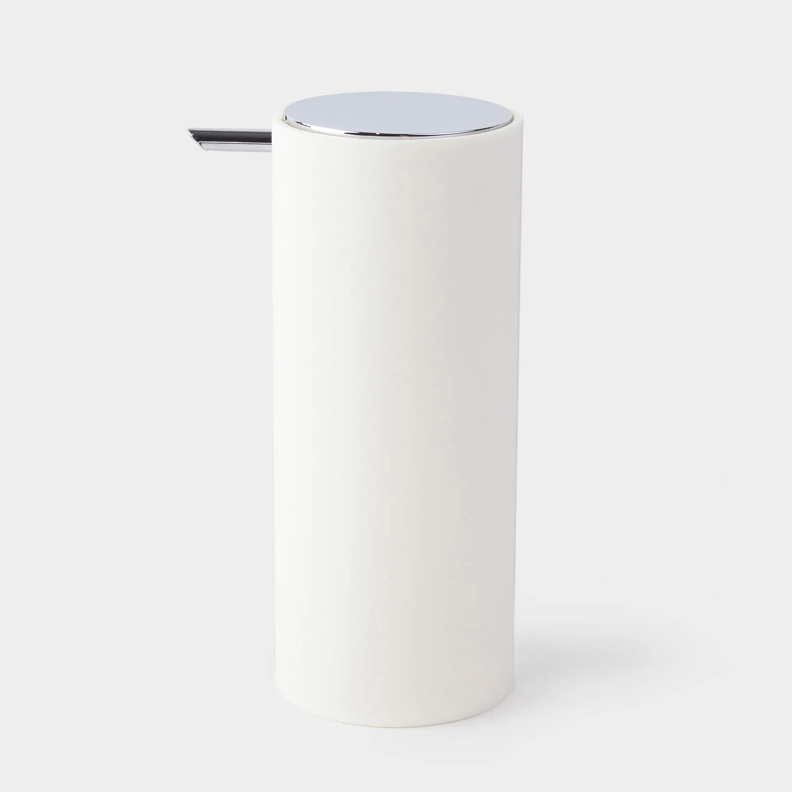 Liquid soap dispenser, 330 ml, plastic, milky, Eleos, image-0