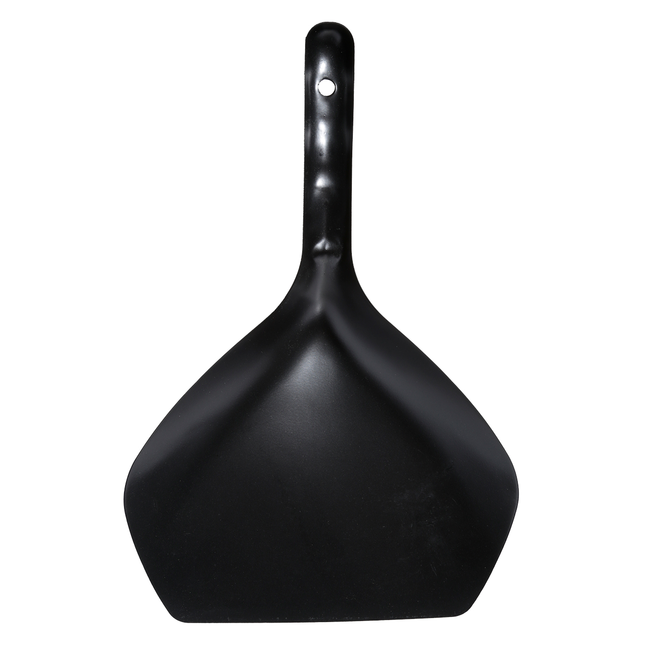 Garbage brush, with dustpan, 33 cm, plastic / bamboo / steel, black, Black clean