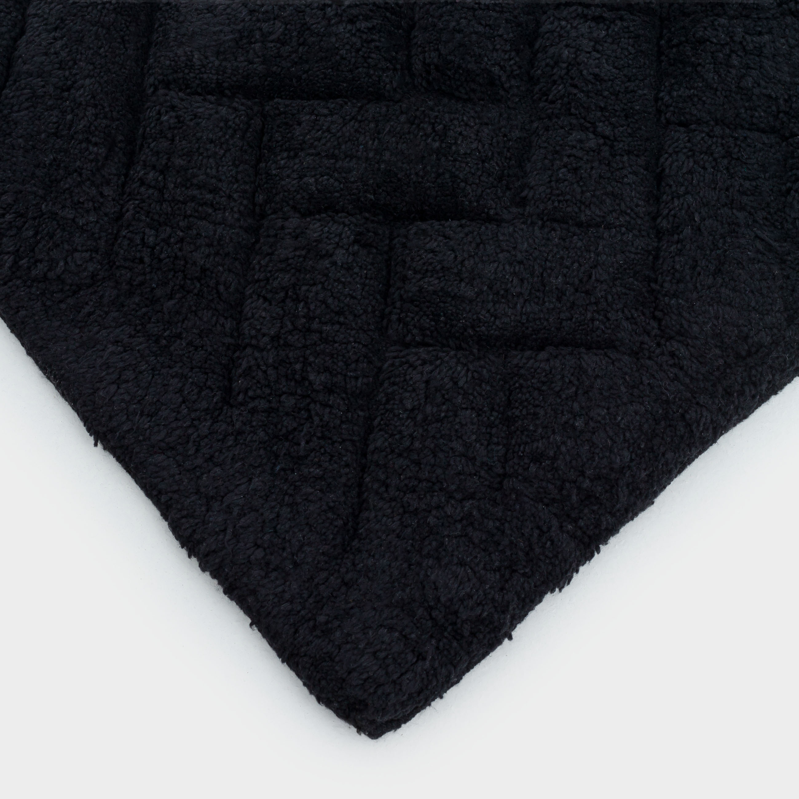 Bathroom mat, 50x80 / 50x50 cm, 2 pcs, anti-slip, cotton, black, Neutral, image-5