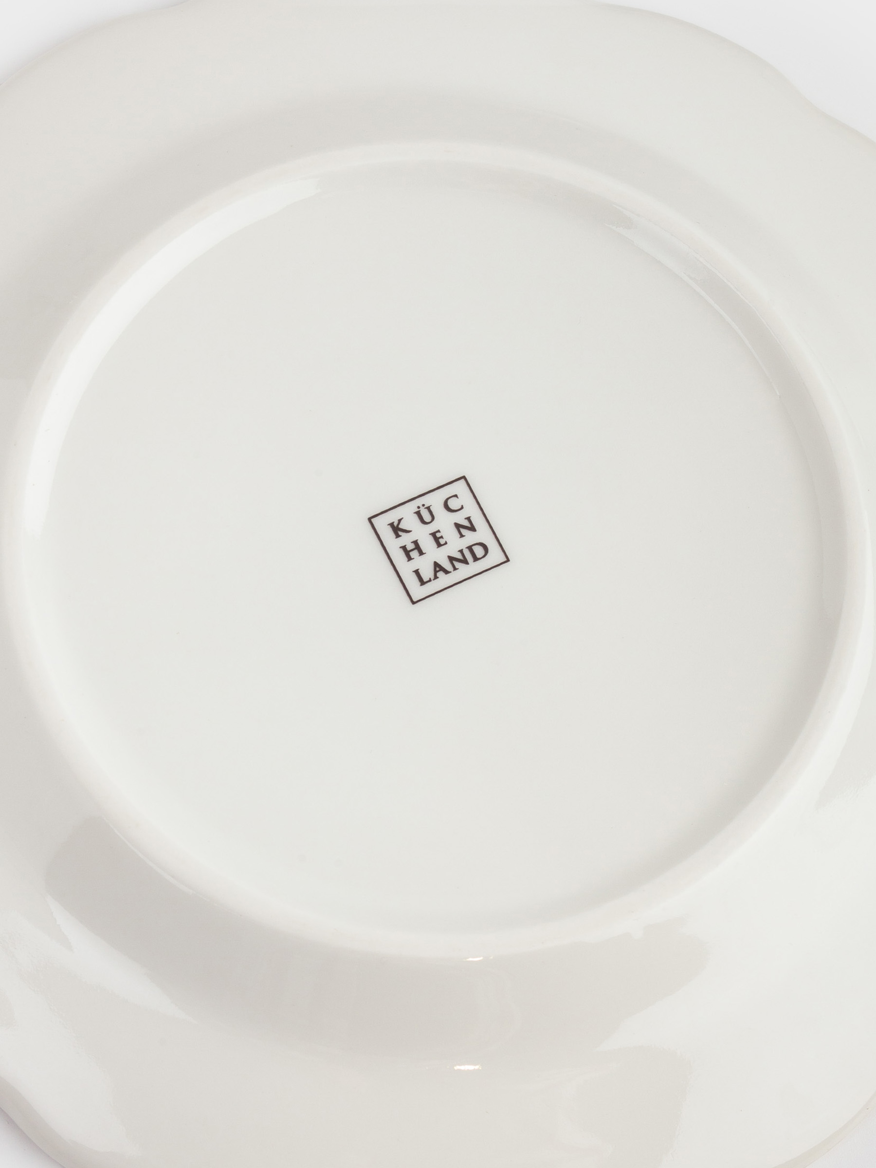 Snack plate, 19 cm, 2 pcs, porcelain P, white and beige, Jungle, Tropical, image-5