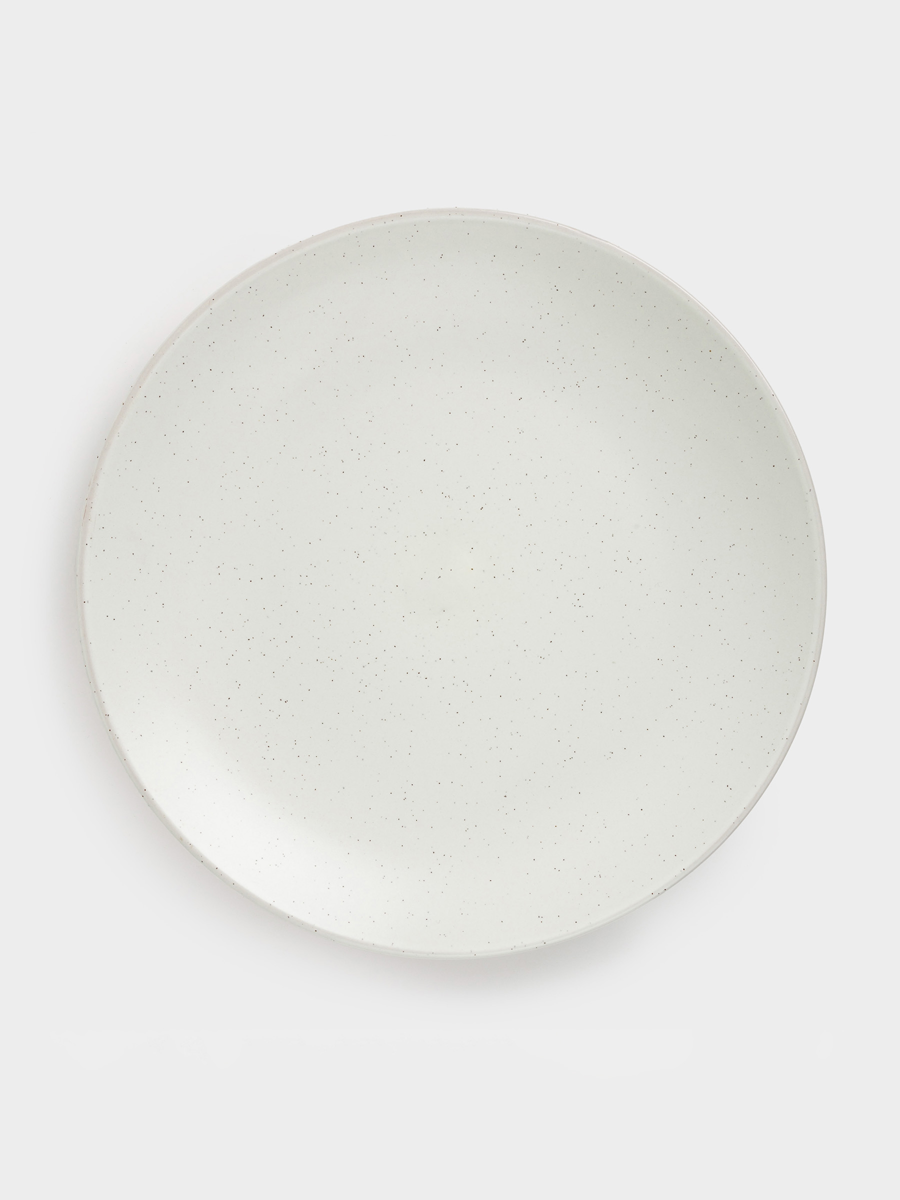 Snack plate, 21 cm, 2 pcs, ceramic, milk, speckled, Particle, image-3
