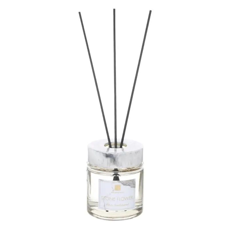 Aroma diffuser, 200 ml, White marble, White Sandalwood, Stone flower