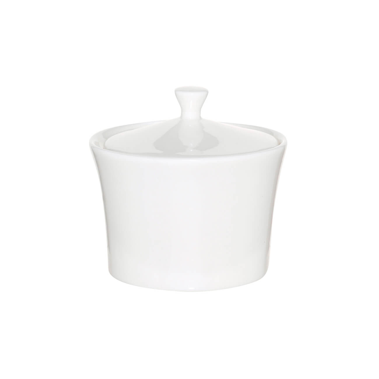 Sugar bowl, 10 cm, 230 ml, porcelain F, white, Ideal white