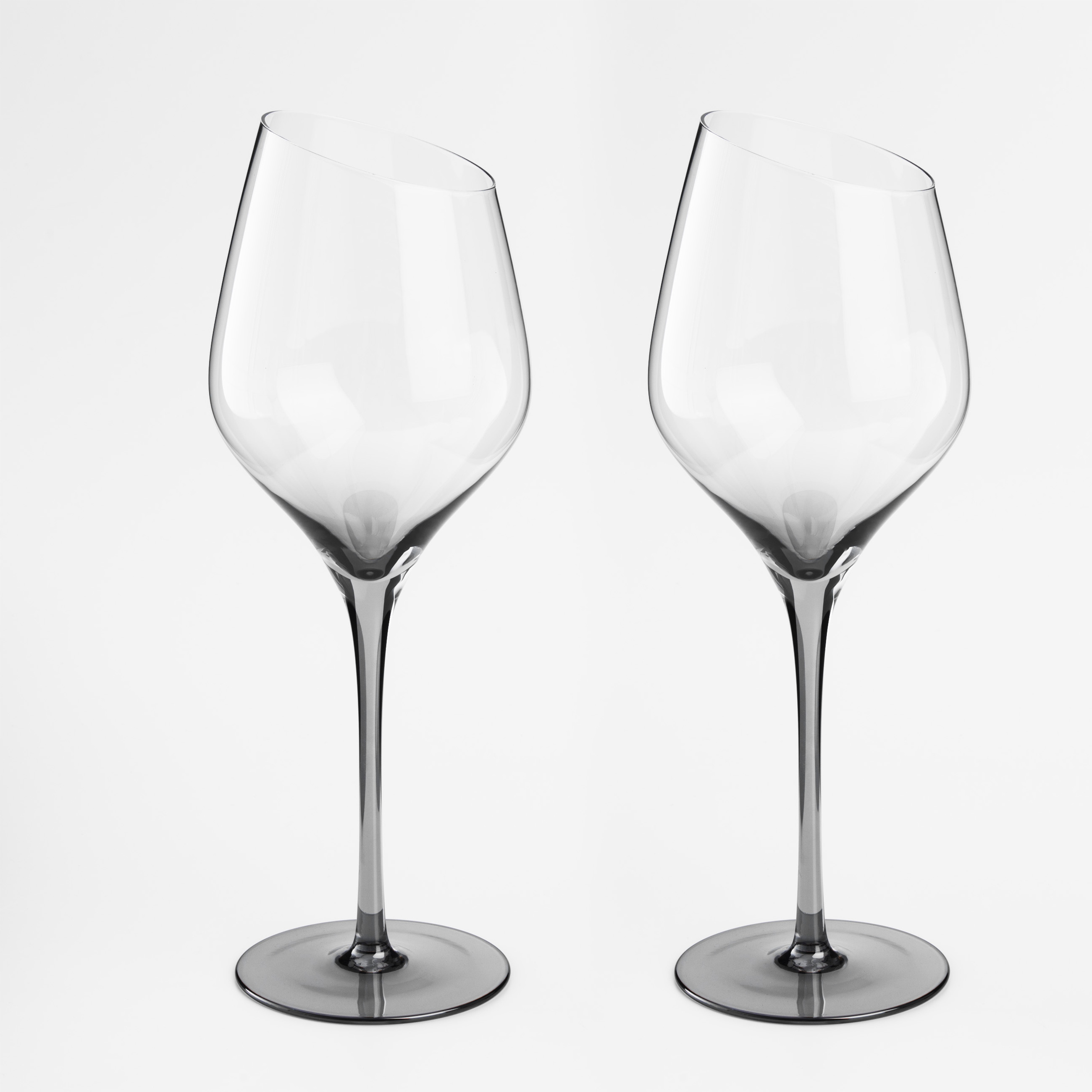 White wine glass, 460 ml, 2 pcs, glass, grey, Charm L Color, image-0