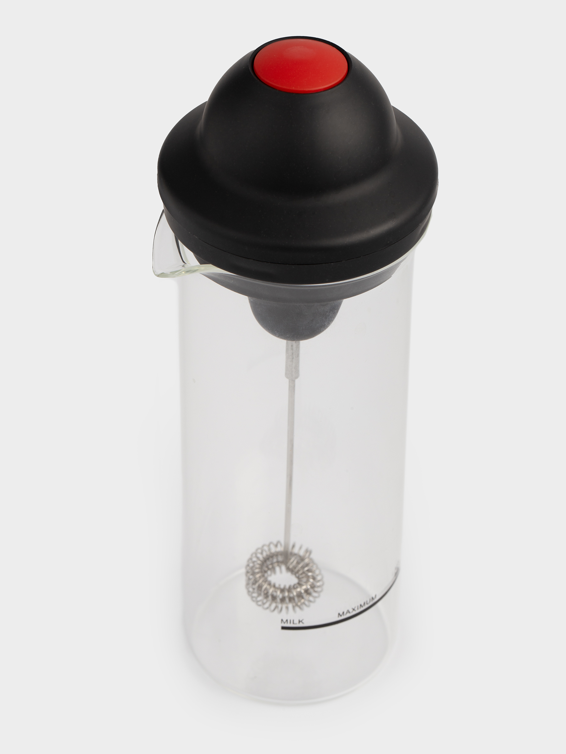 Milk frother, 450 ml, with capacity, glass B / plastic, Extra-light, image-1