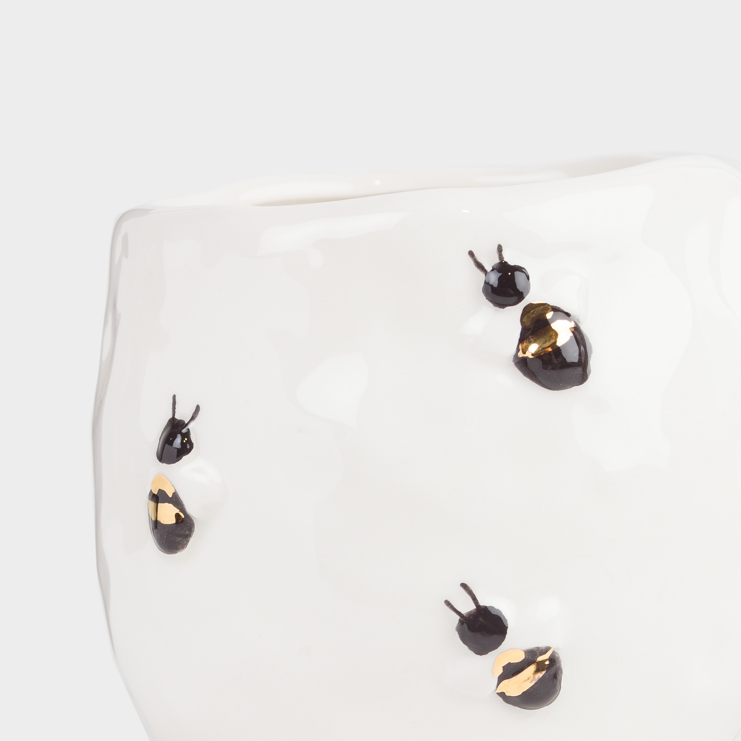 Mug, 400 ml, ceramic, milky, Bees, Honey, image-5
