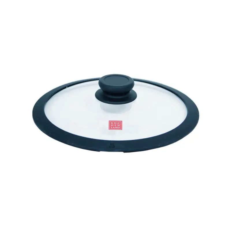 Lid, 20 cm, glass T / silicone, Solution accessory