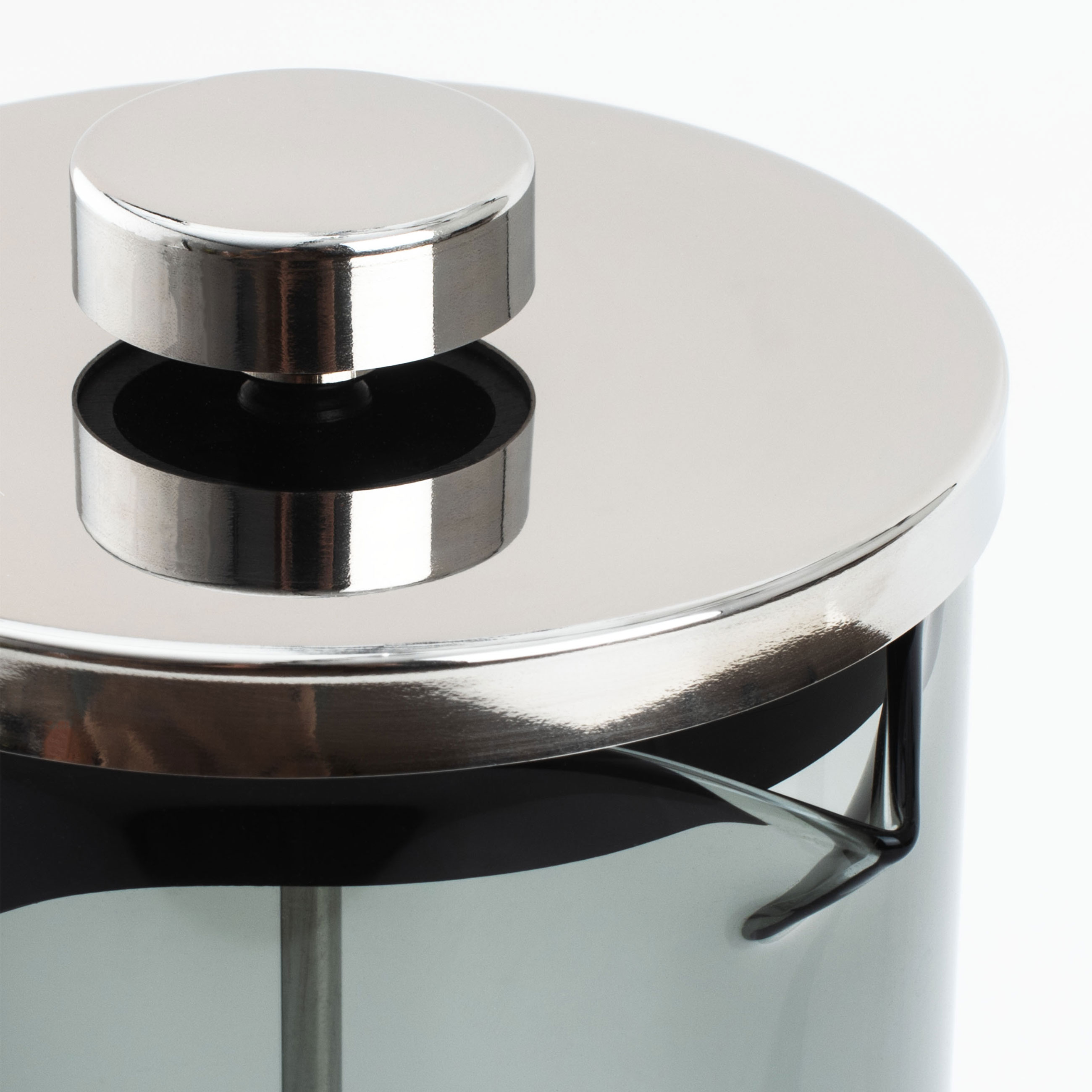 French press, 1,2 l, used glass / steel, grey, Flavor