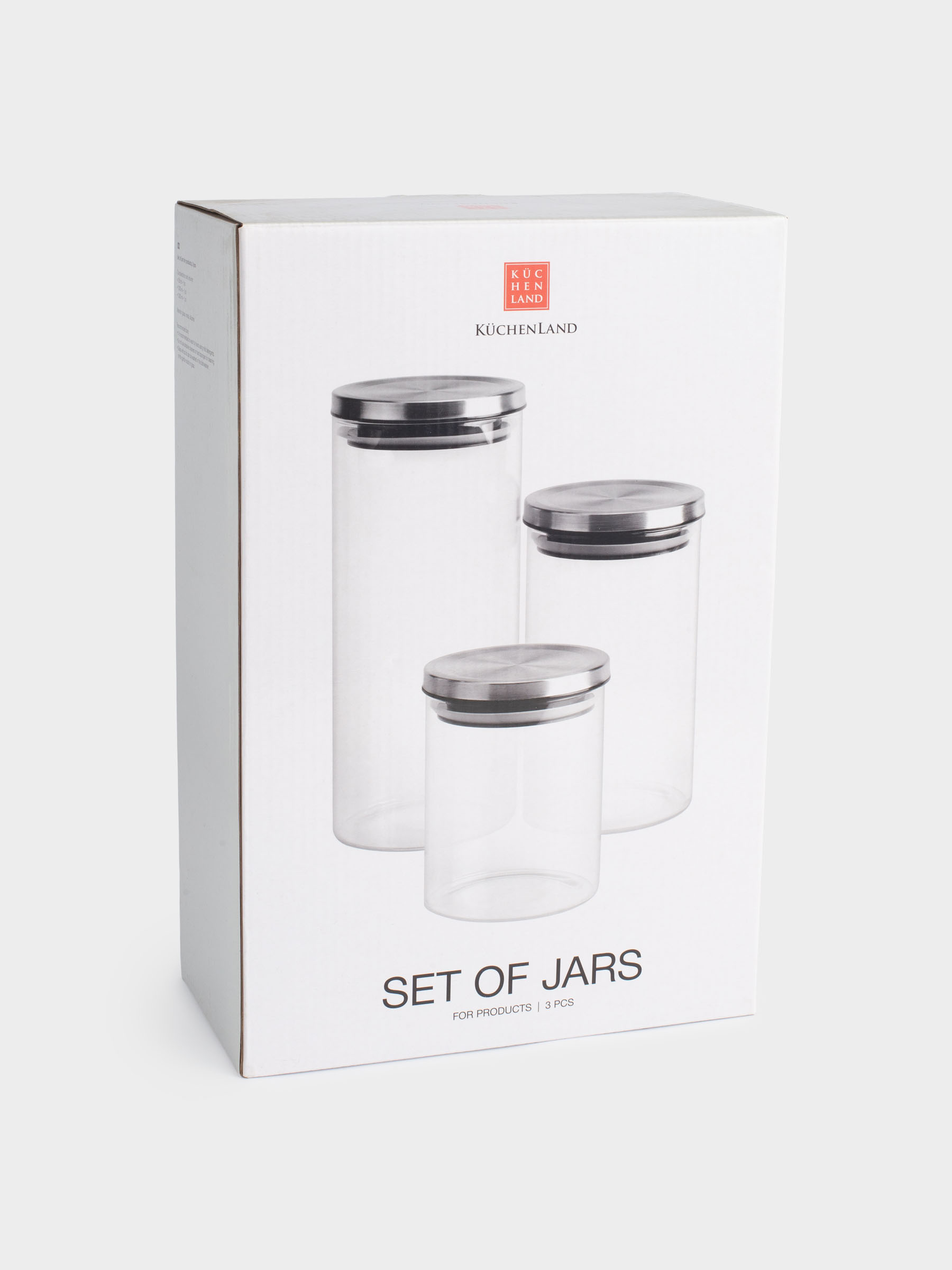 Set of food cans, 3 pcs, glass / metal, Comfort, image-4