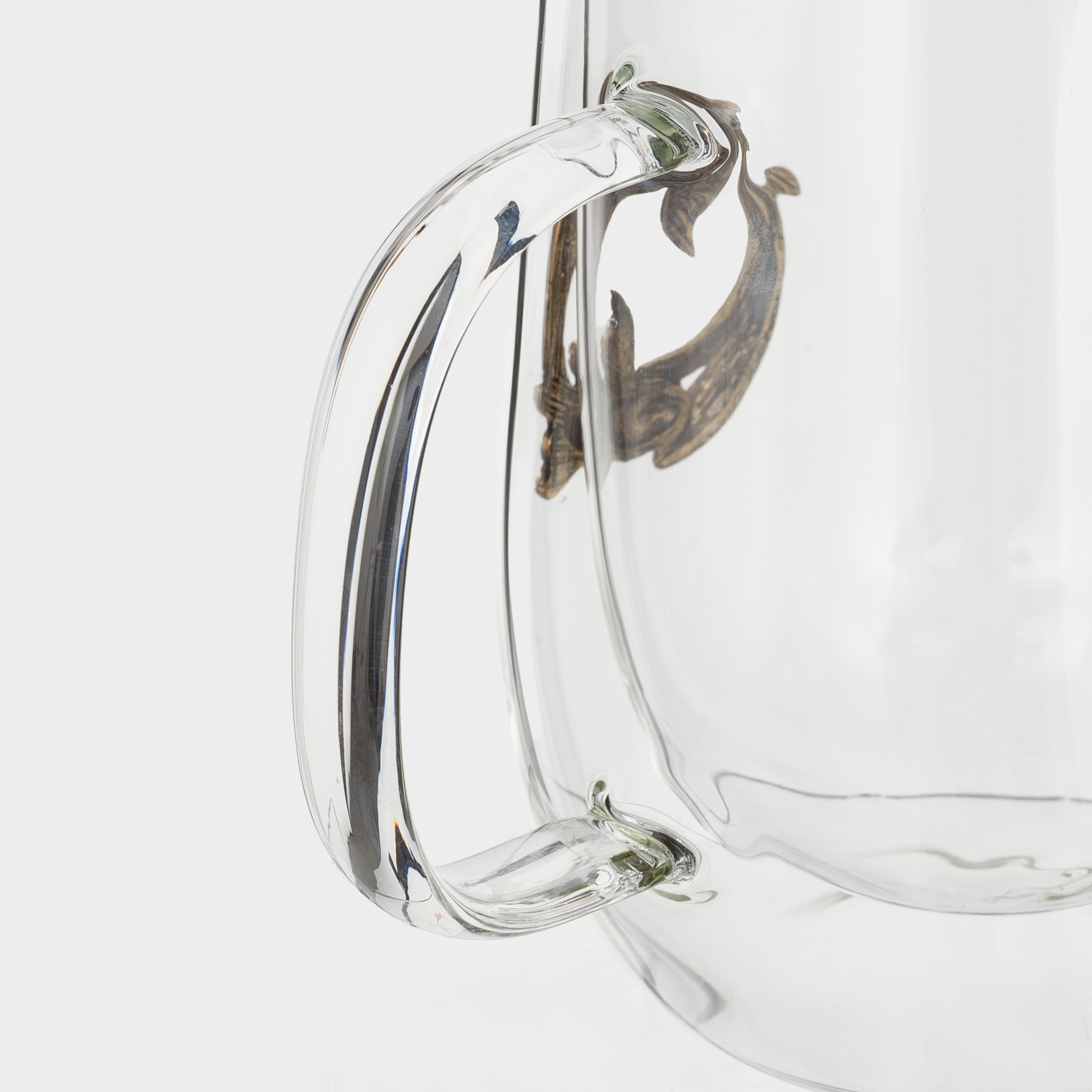 Mug, 350 ml, glass B, gold, Fish, Air zodiac, image-3