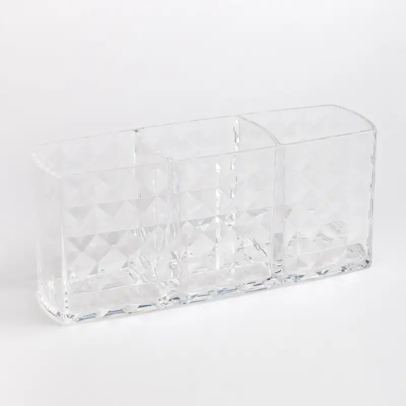 Cosmetics organizer, 19x8 cm, 3 compartments, plastic, Kandy ,image-0
