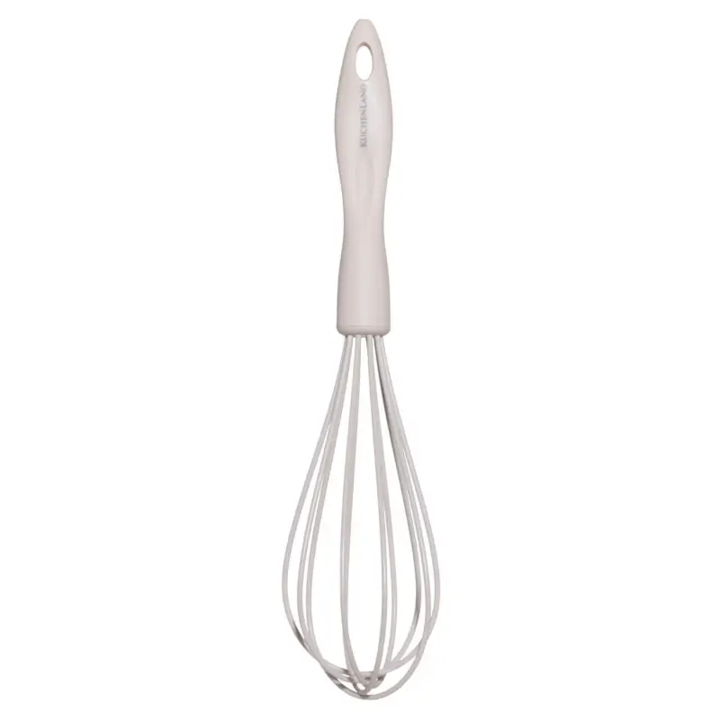 Whisk, 26 cm, silicone / plastic, beige, Benefit