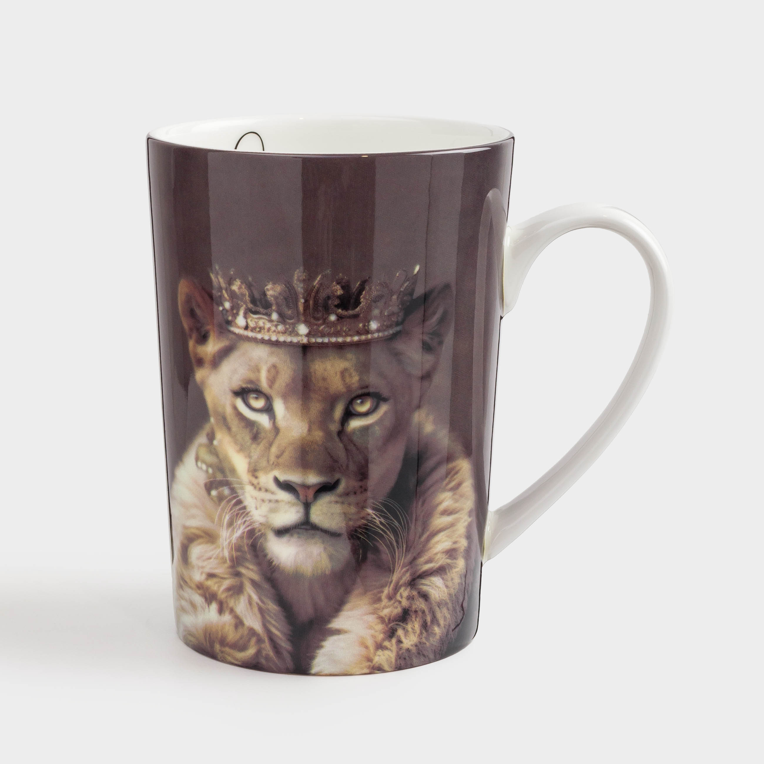 Mug, 450 ml, porcelain F, color, Lioness, Brutal style, image-2