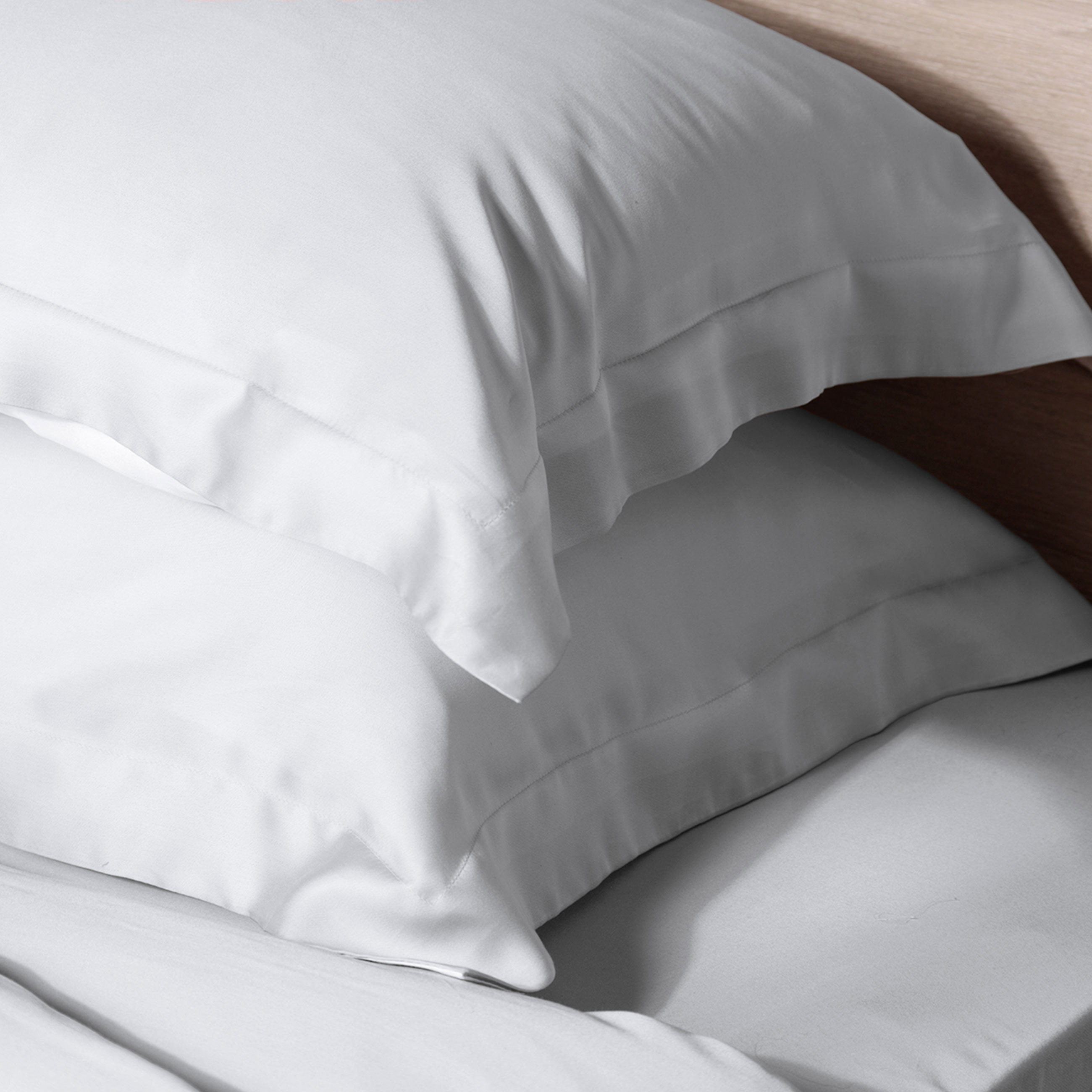 Pillowcase, 50x70 cm, 2 pcs, Tencel 300 TC, beige, Tencel, image-2