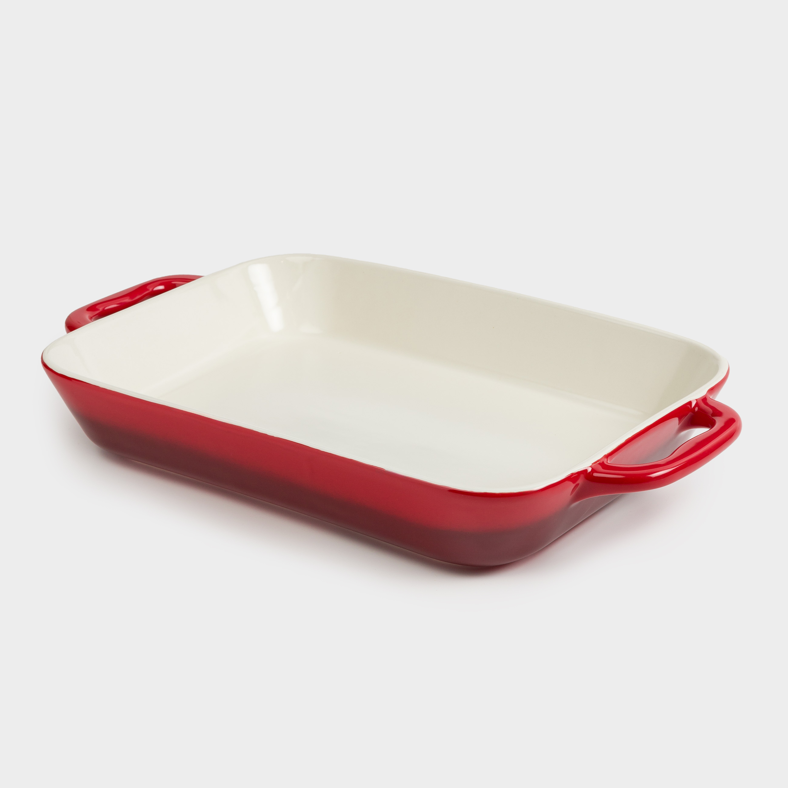 Baking dish, 34x24 cm, ceramic, rectangular, burgundy, Gradient, Cakes gradient, image-2