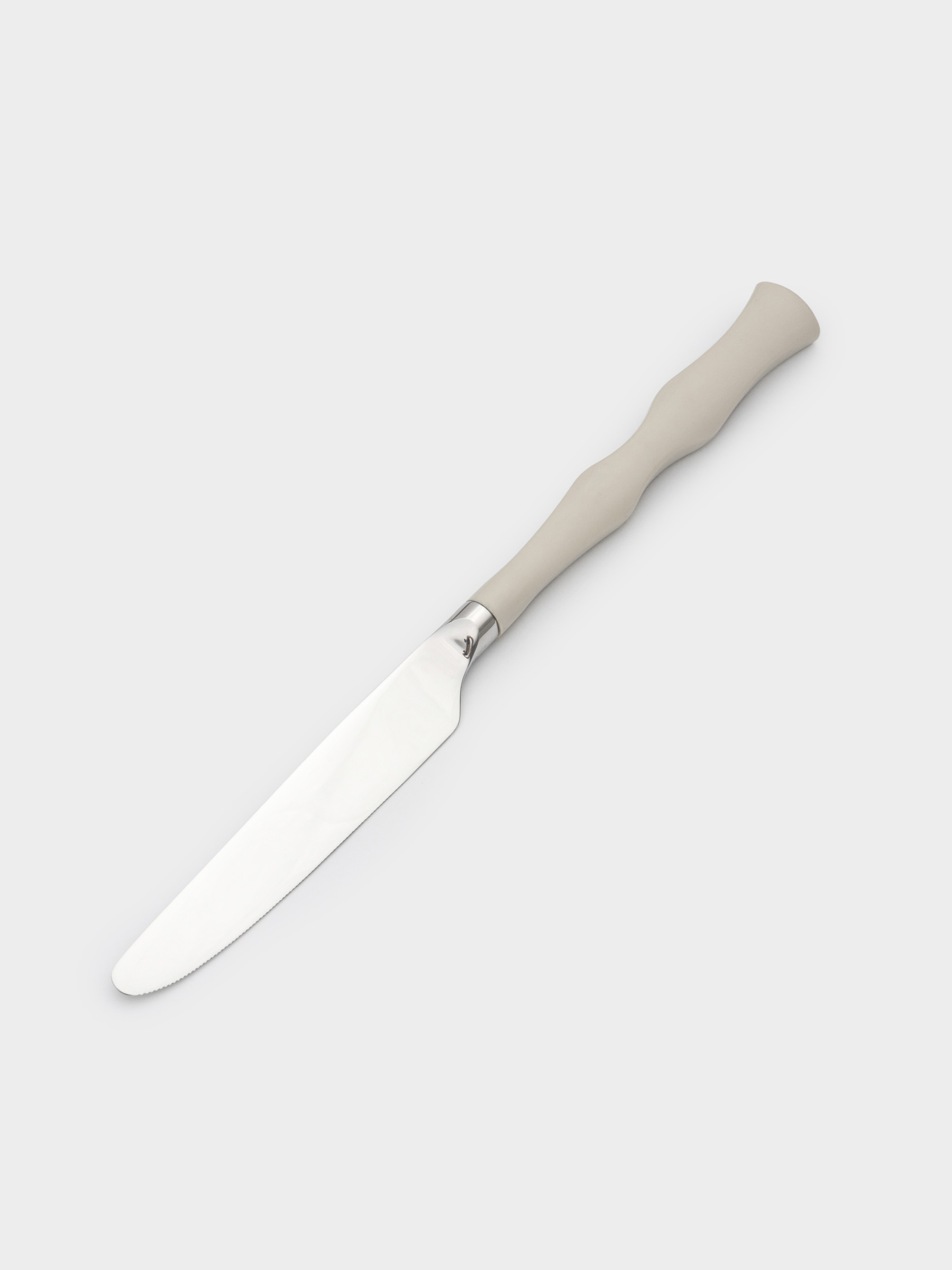 Table knife, 2 pcs, steel / plastic, beige, Bends, Toronto, image-1