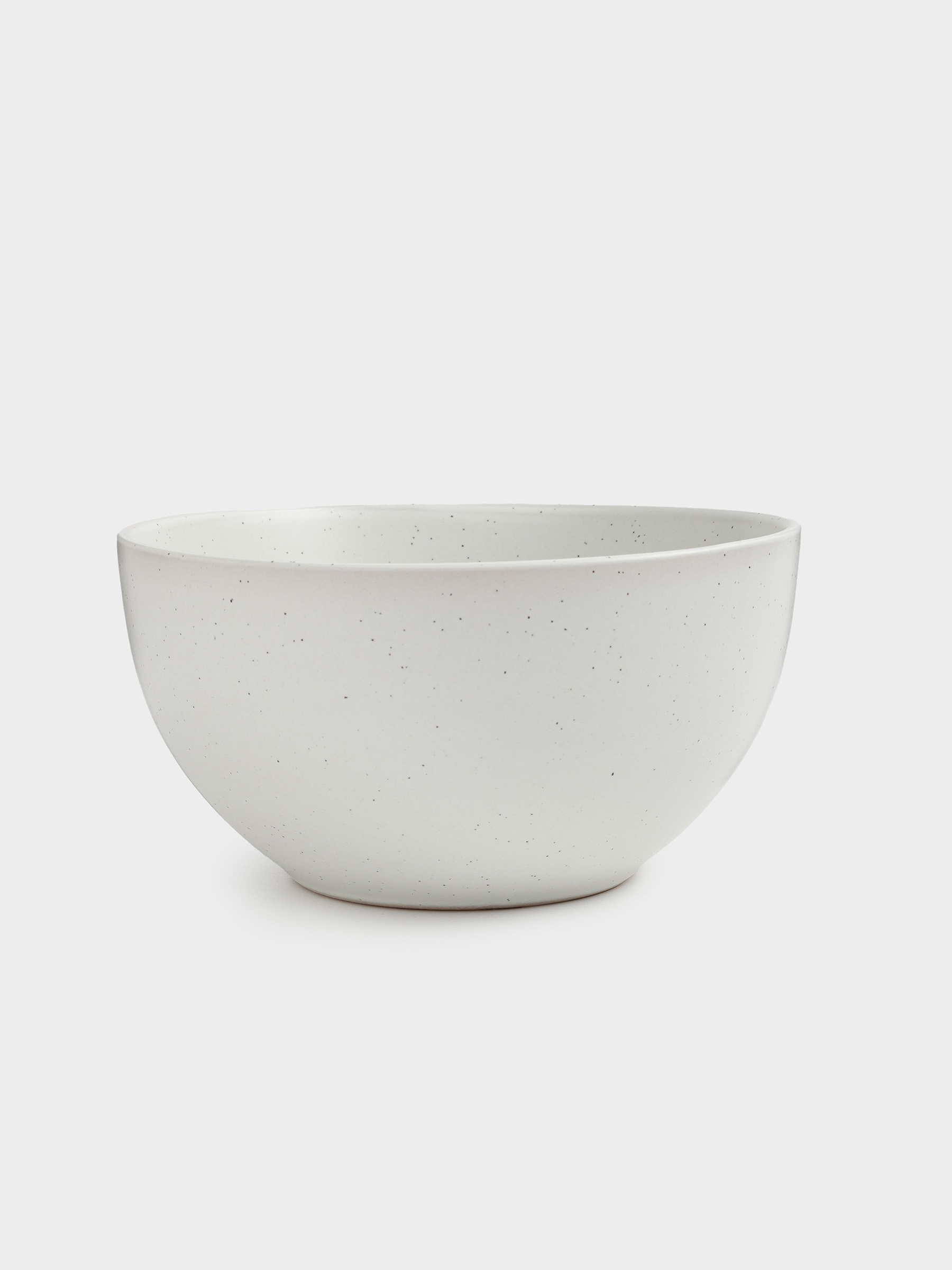 Soup plate, 14x7 cm, 2 pcs, ceramic, milk, speckled, Particle, image-4