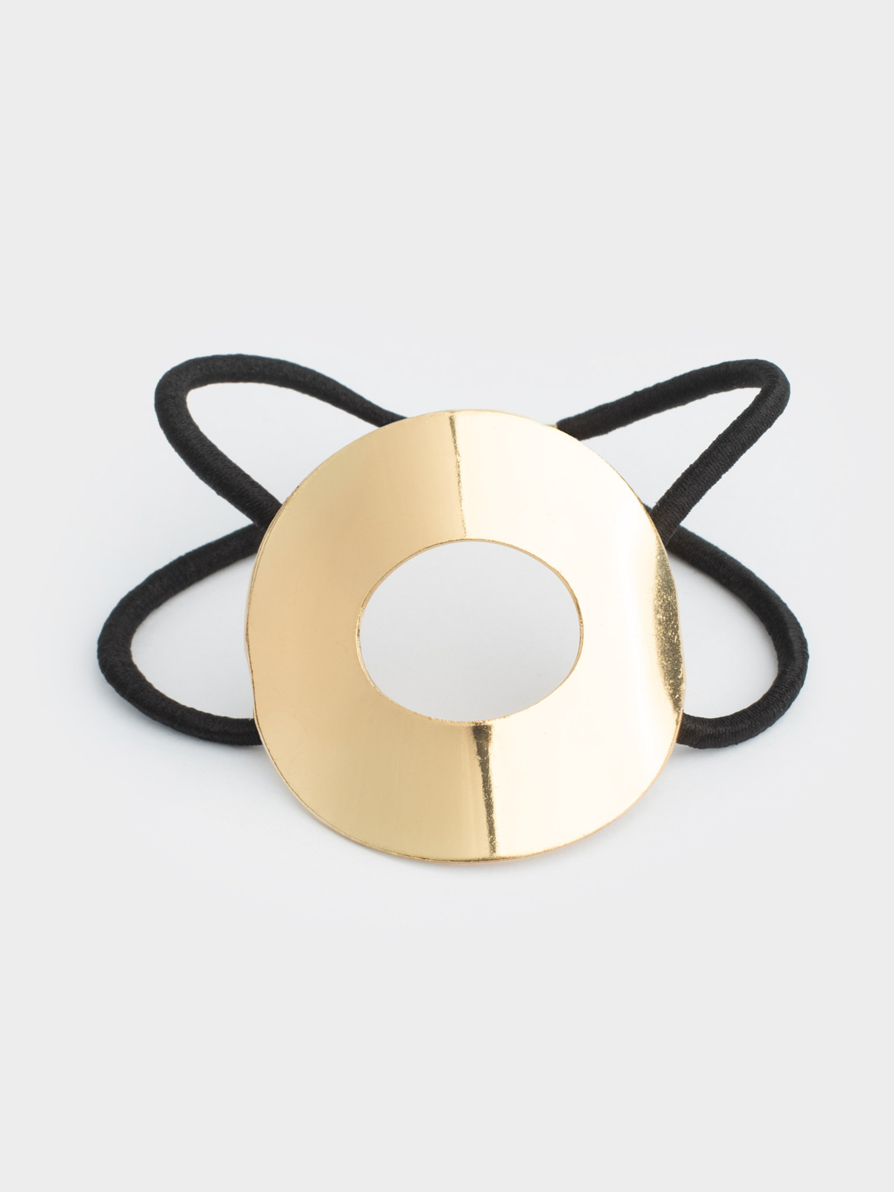 Hair bands, 5 cm, metal, gold, Circle, Hairstyle, image-0