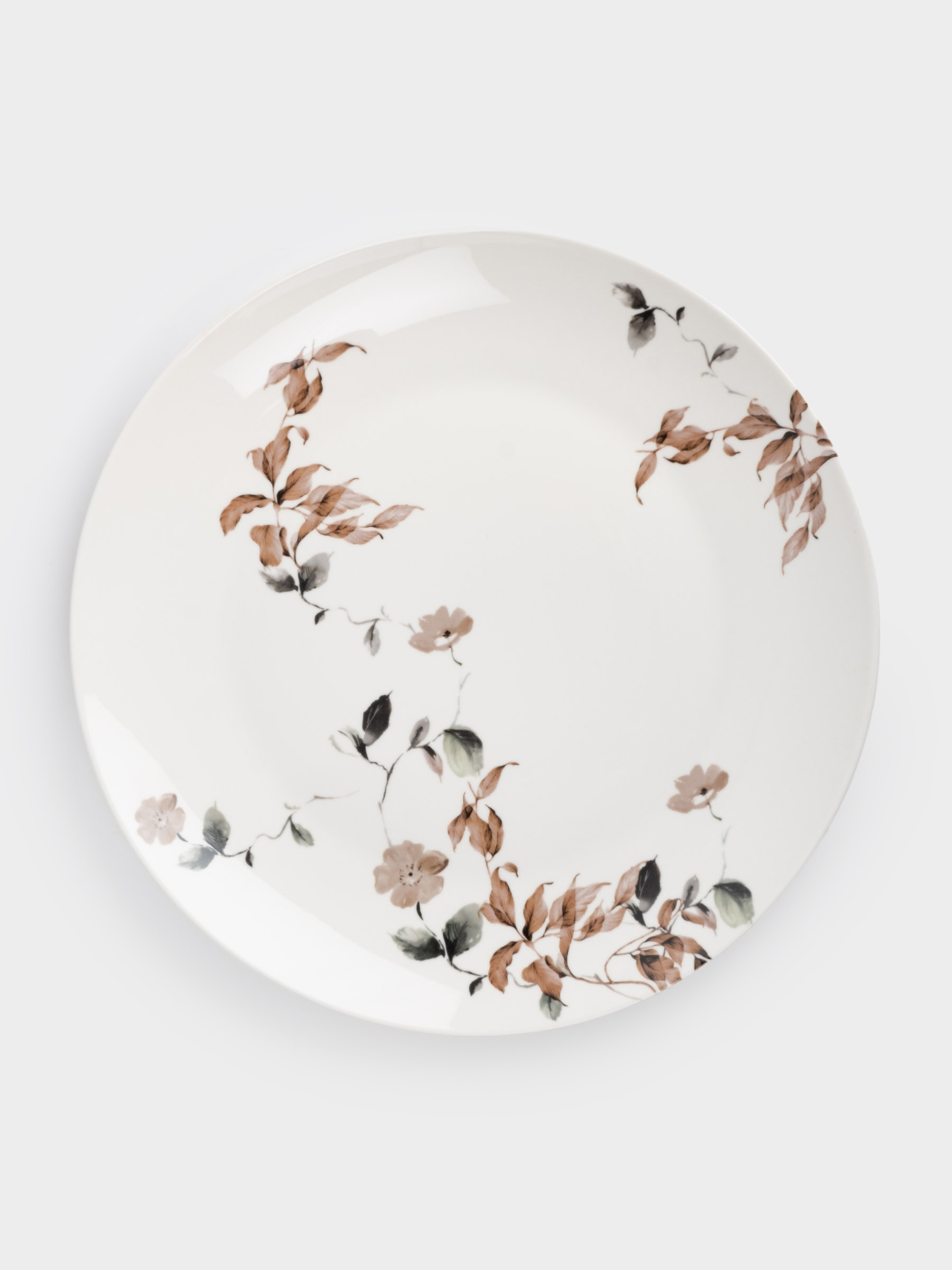 Dinner plate, 27 cm, porcelain N, Autumn flowers, Refined floral, image-0