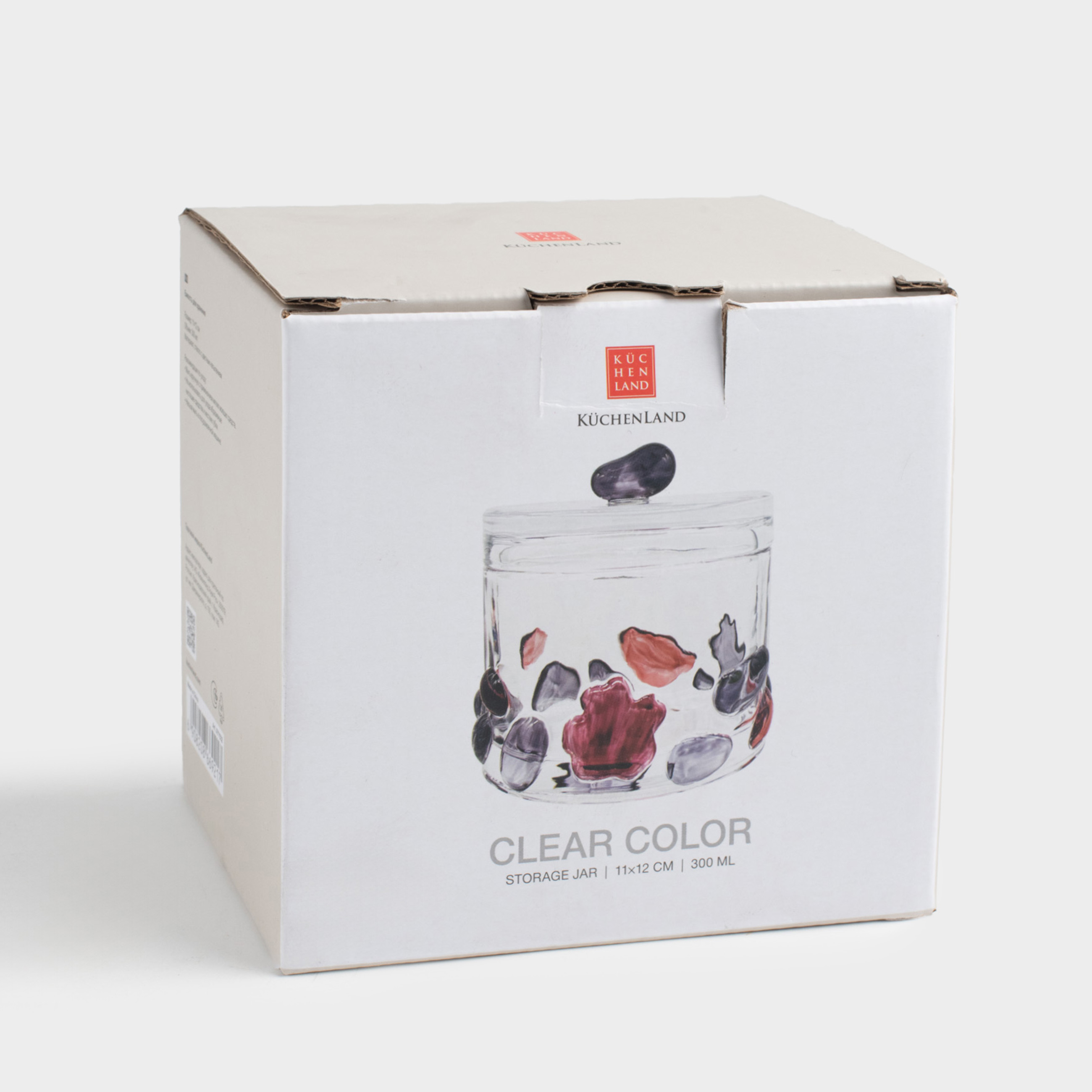 Storage container, 11x12 cm, 300 ml, glass, Clear color, image-4