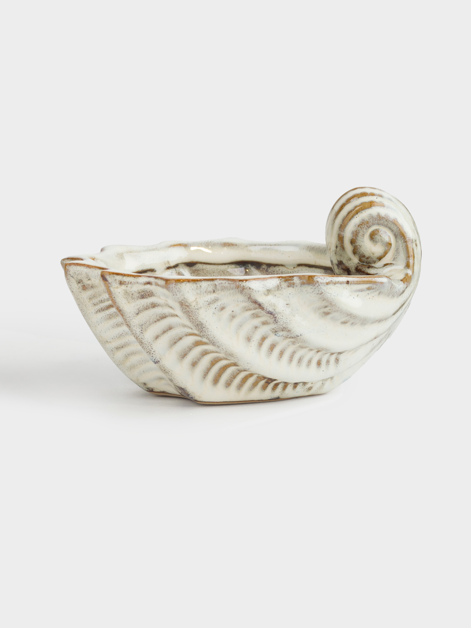 Bowl, 13x8 cm, porcelain P, beige-brown, Seashell, Seaside, image-0