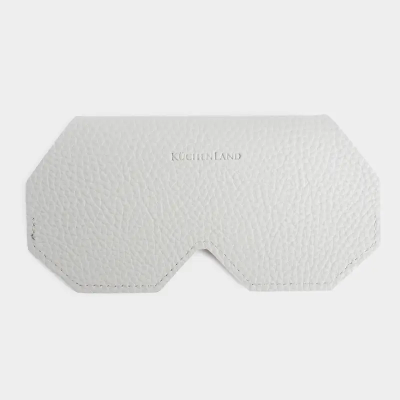Eyeglass case, 16x8 cm, polyurethane, grey, Memo