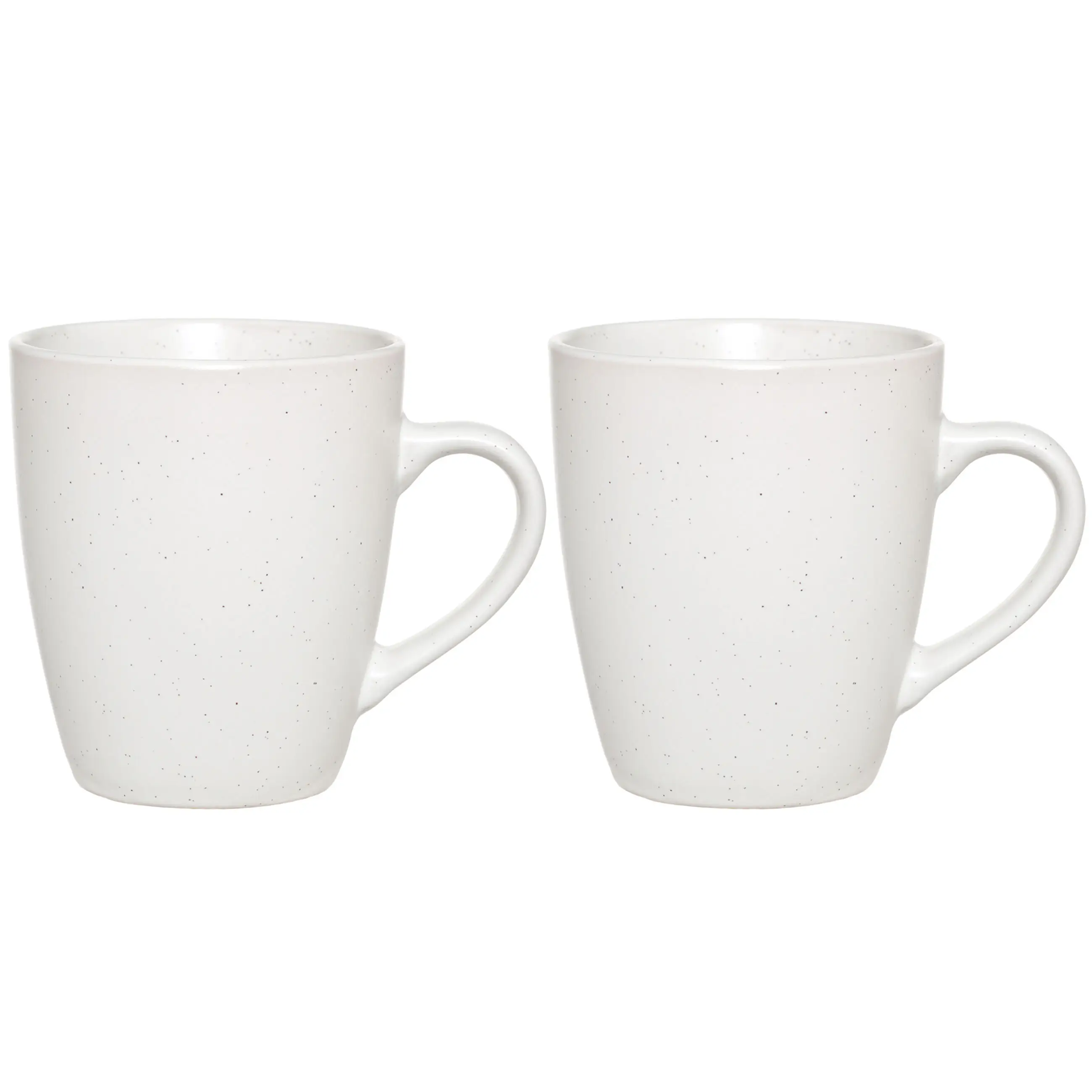 Mug, 400 ml, 2 pcs, ceramic, milk, speckled, Particle, image-0