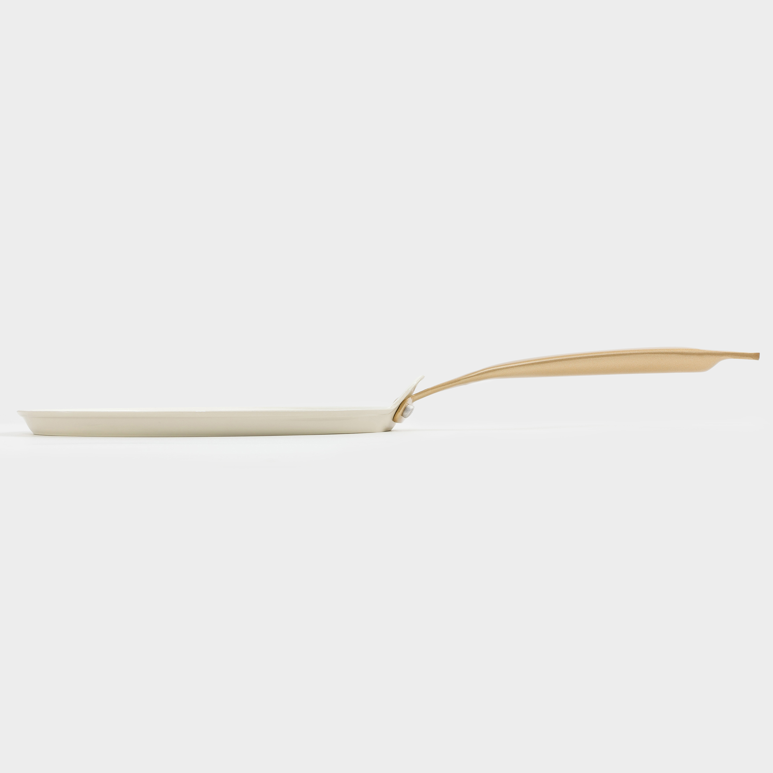 Pancake pan, 24 cm, coated, aluminum, milky, Piatto gold