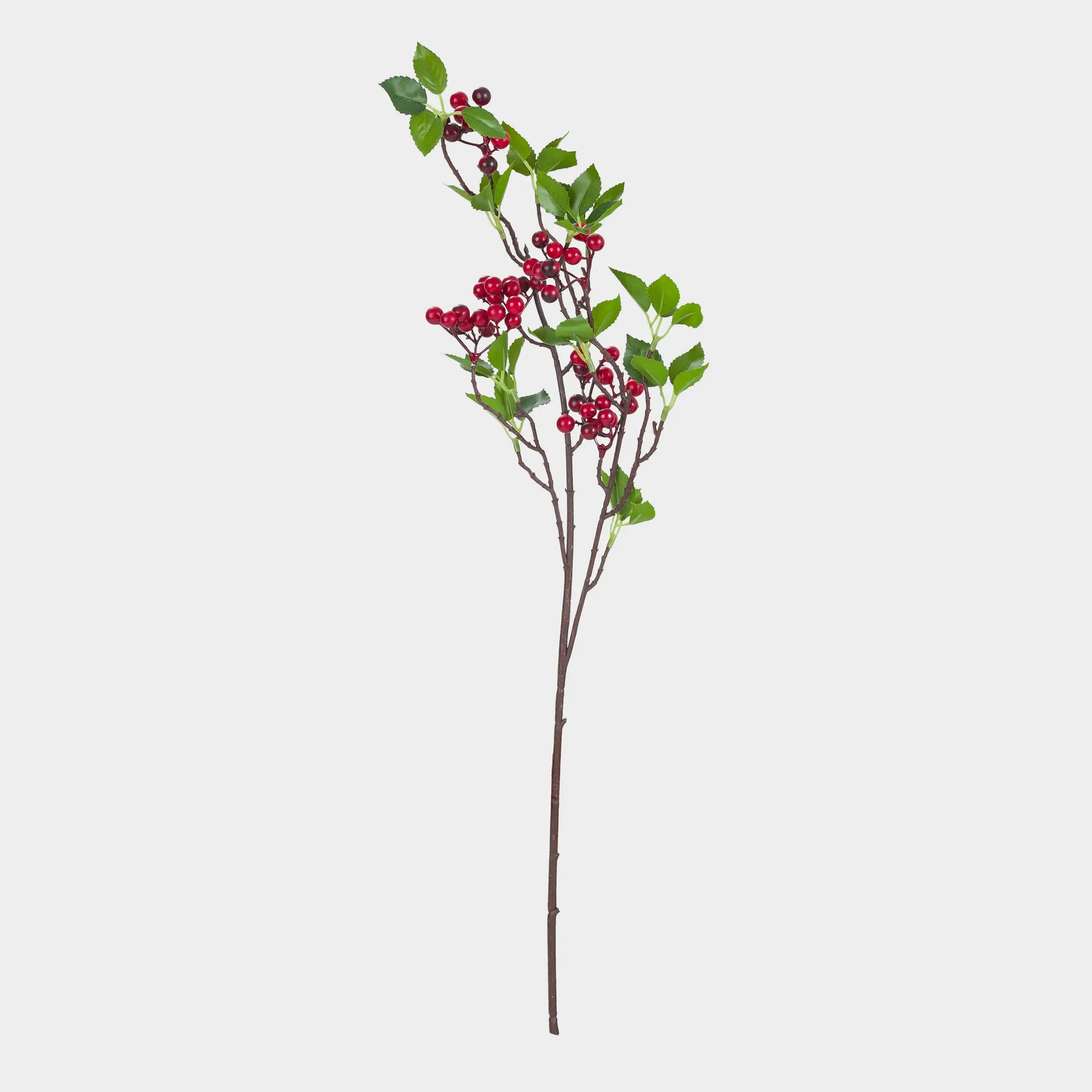 Decorative branch, 70 cm, foam/polyester, Red berries, Red berry