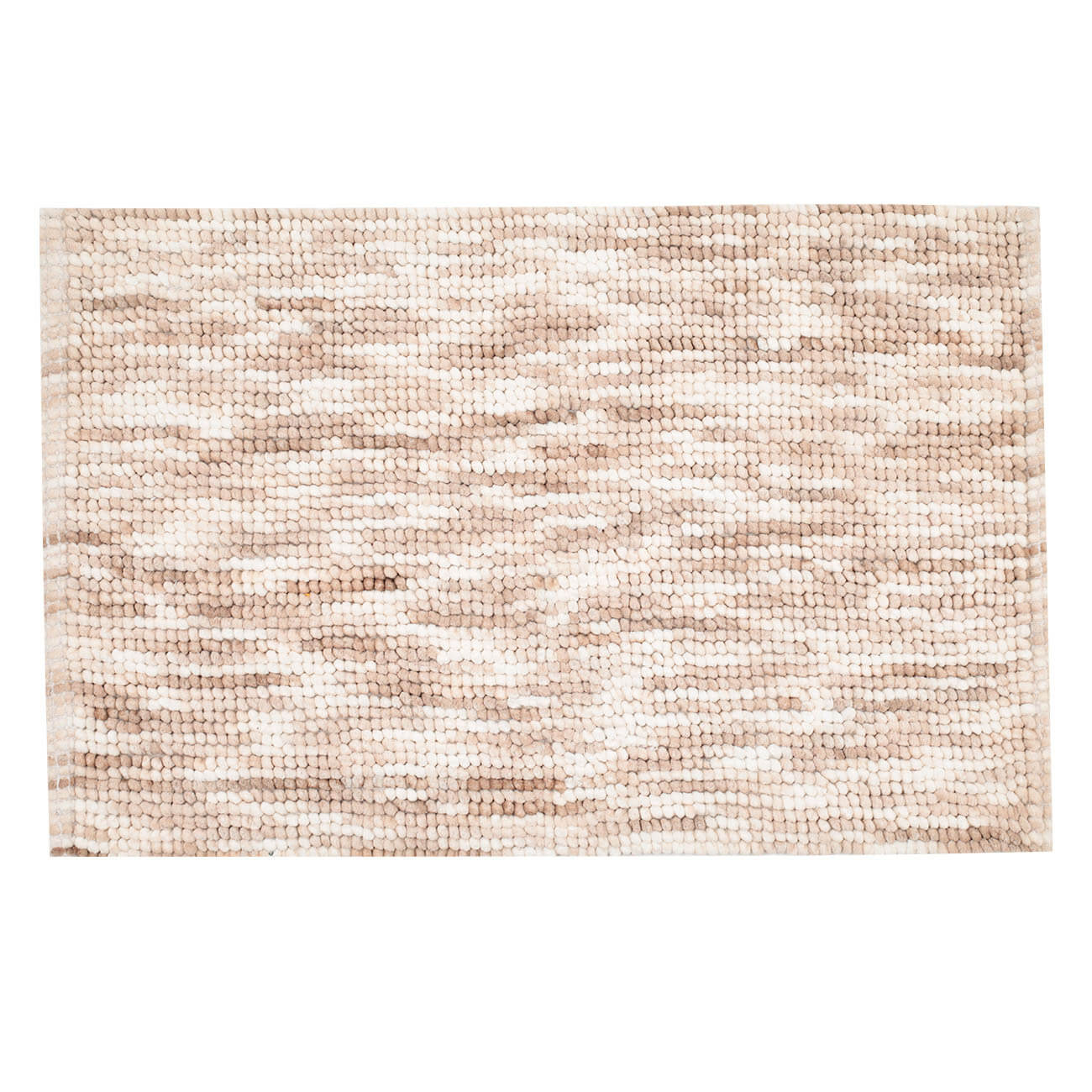 Mat, 50x80 cm, cotton, beige-brown, Bubbles